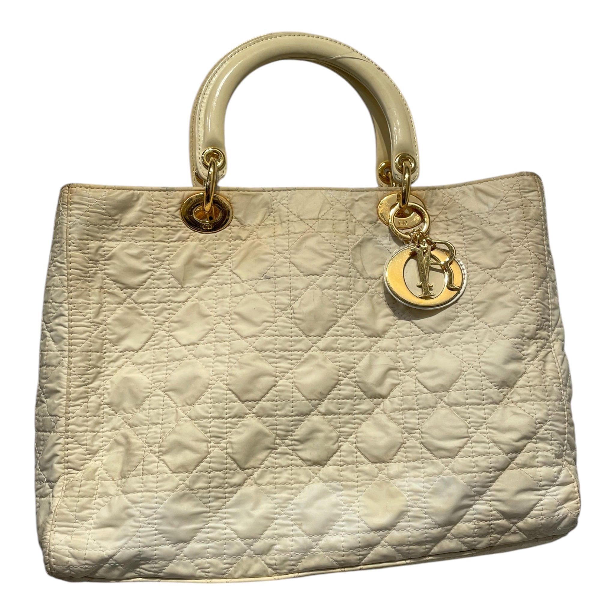 Christian Dior/Tote Bag/Nylon/WHT/Lady Dior view 1
