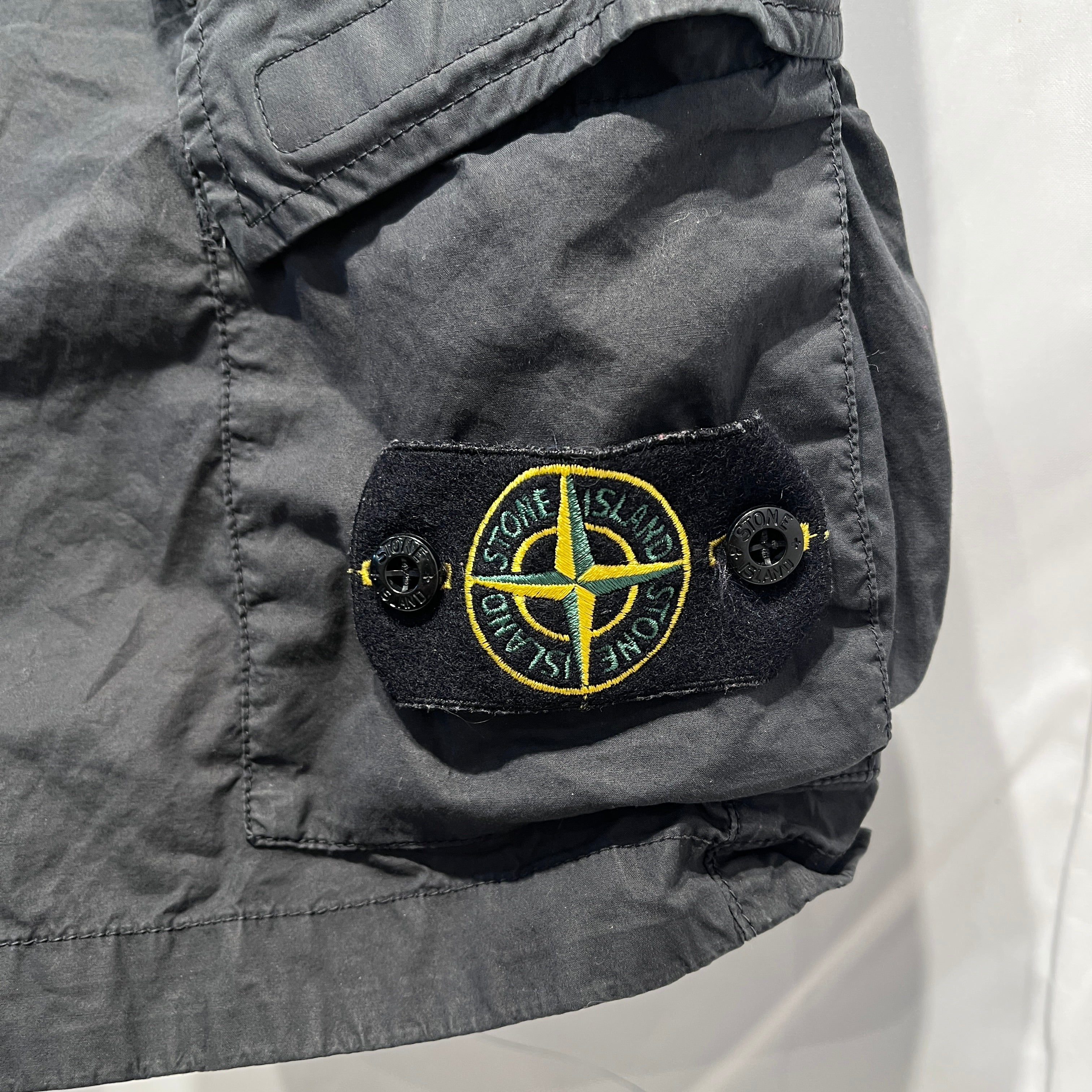 STONE ISLAND/Shorts/29/Cotton/BLK/cargo shorts view 3