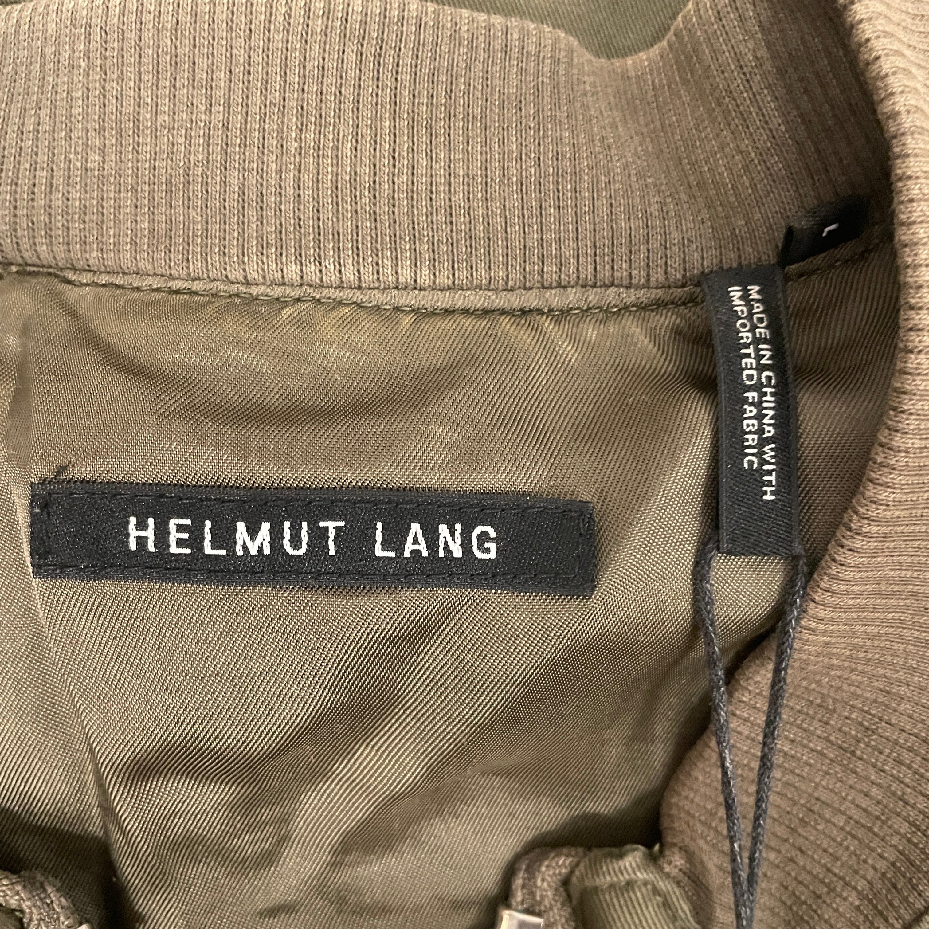 Helmut Lang/Jacket/S/Cotton/GRN/ZIP UP BOMBER view 3