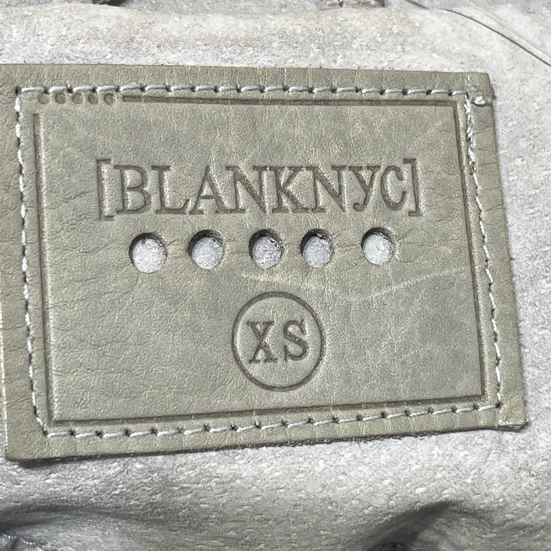 BLANKNYC/Leather Jkt/XS/Suede/GRY/