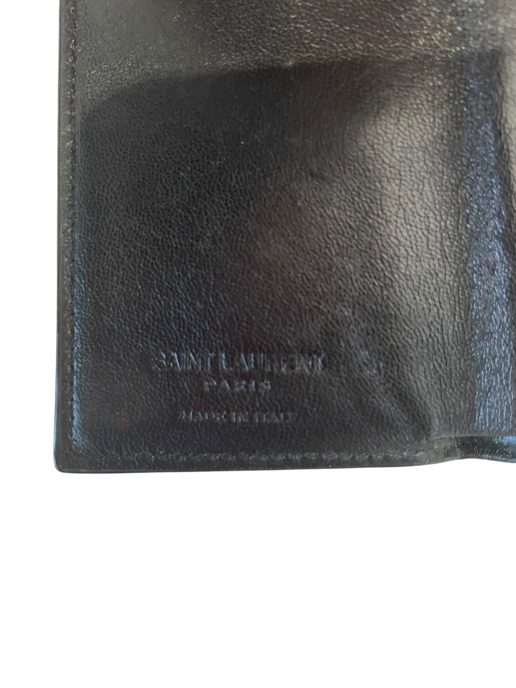 SAINT LAURENT/Trifold Wallet/Leather/BLK/M's/Business Card Holder view 3