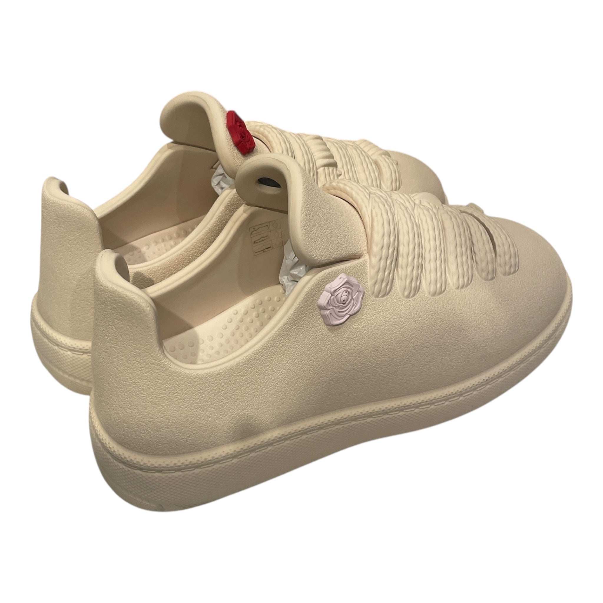 BURBERRY/Low-Sneakers/EU 40/CRM/FAUX LACE PRINTED SNEAKER view 2