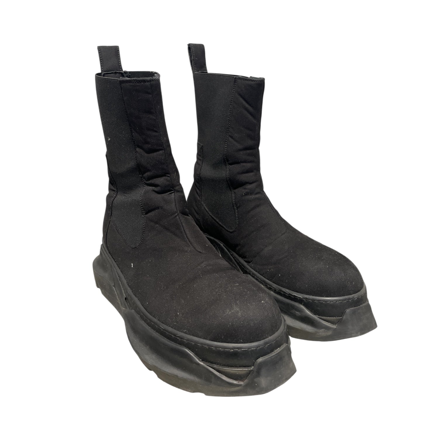 RICK OWENS DRKSHDW/Pull-On Boots/US 12/BLK/Abstract Bozo Boots view 1