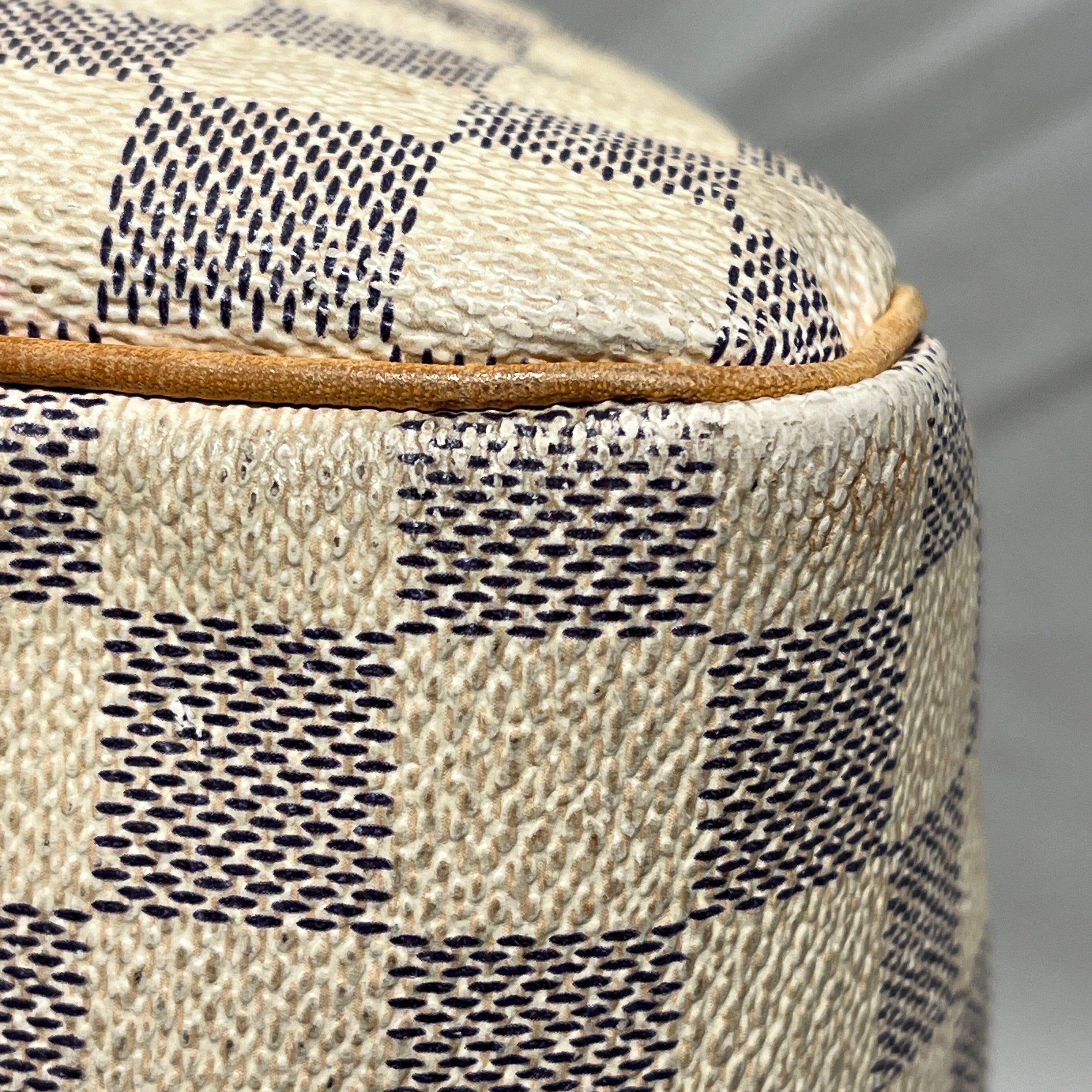 LOUIS VUITTON/Hand Bag/Monogram/Leather/CRM/SPEEDY 30 DAMIER AZUR view 9