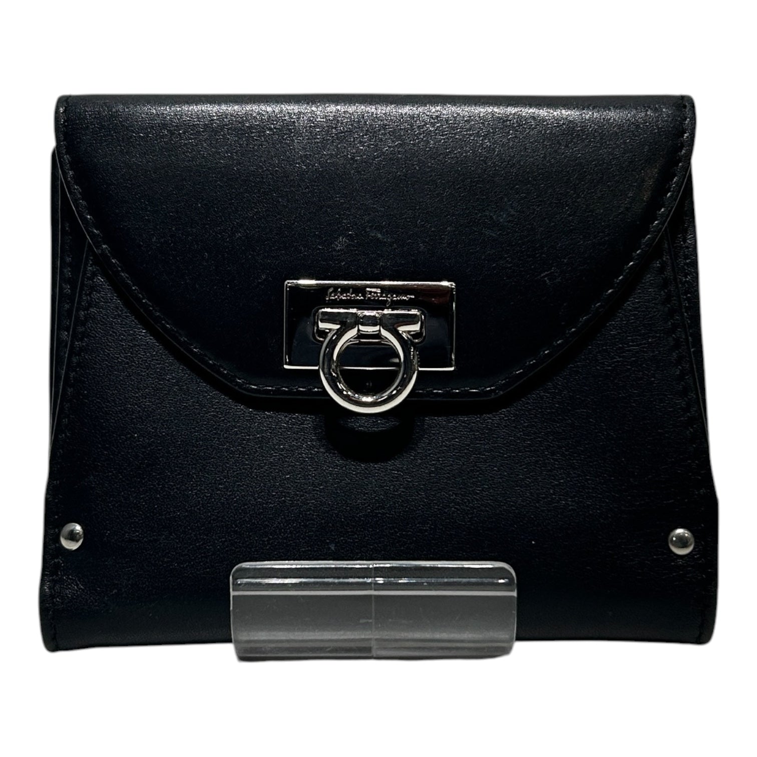 Salvatore Ferragamo/Wallet/Leather/BLK/ view 1