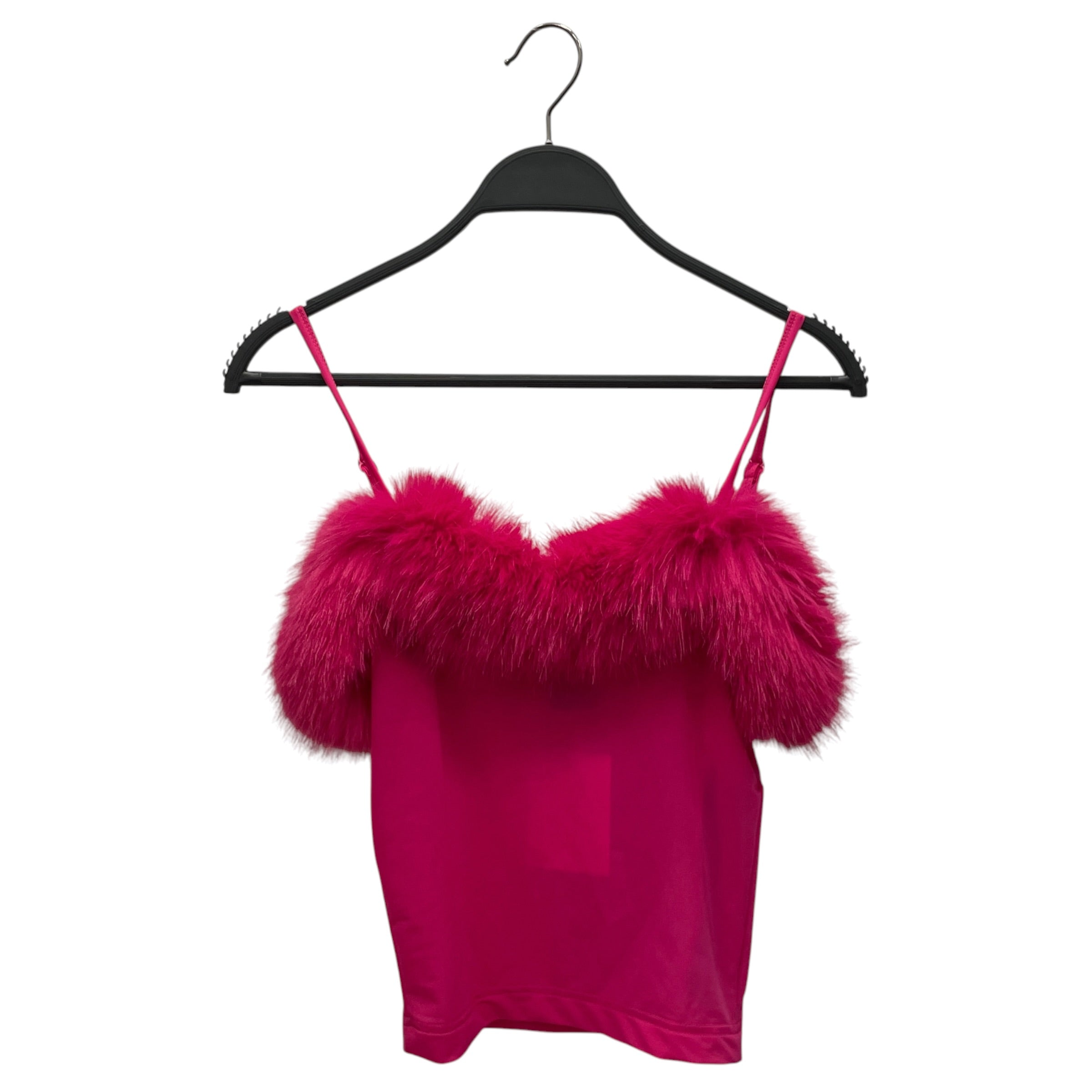 BALENCIAGA/Camisole/S/PNK/FUR TRIM TOP view 1