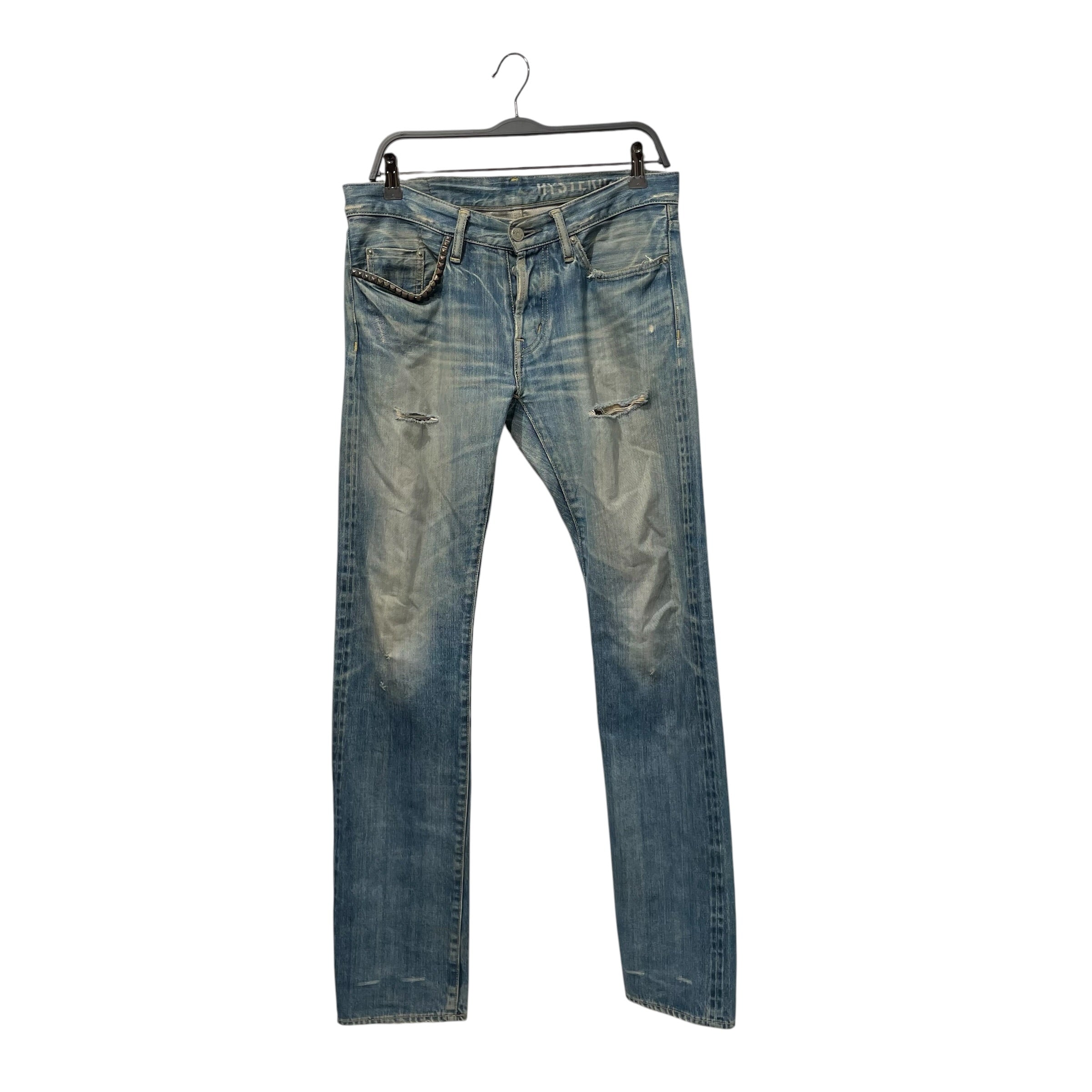 HYSTERIC GLAMOUR/Skinny Pants/30/Denim/IDG/STUDDED POCKETS view 1