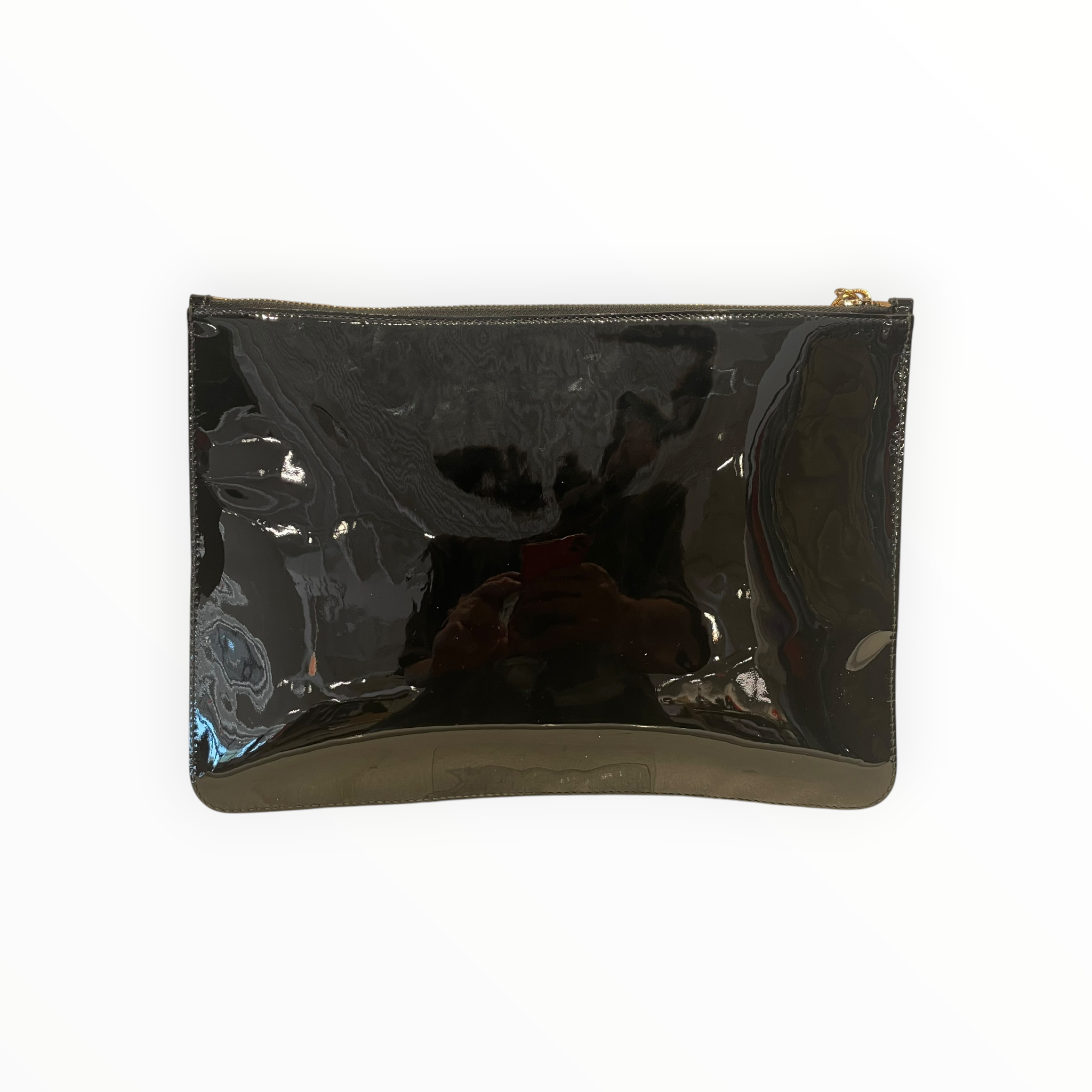 Alexander McQueen/Clutch Bag/Leather/BLK/Alexander Mcqueen Skull clutch view 2