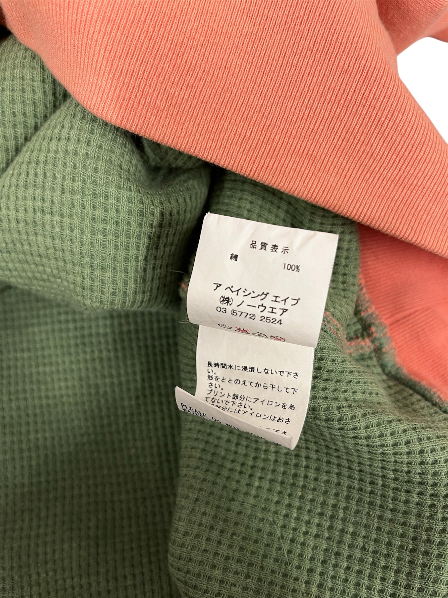A BATHING APE/Zip Up Hoodie/XL/Cotton/PNK/ view 5