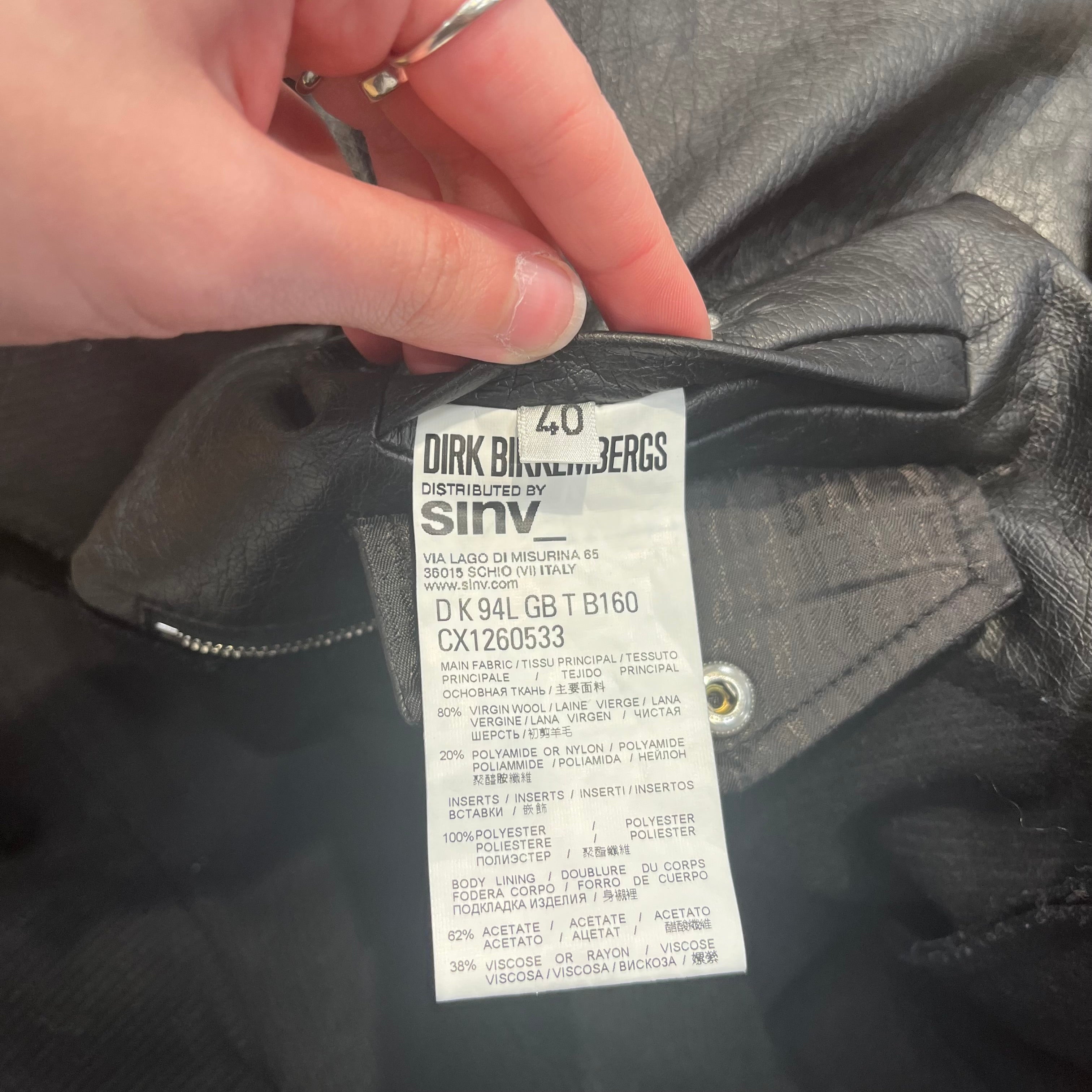 DIRK BIKKEMBERGS/Coat/40/Wool/BLK/ view 4