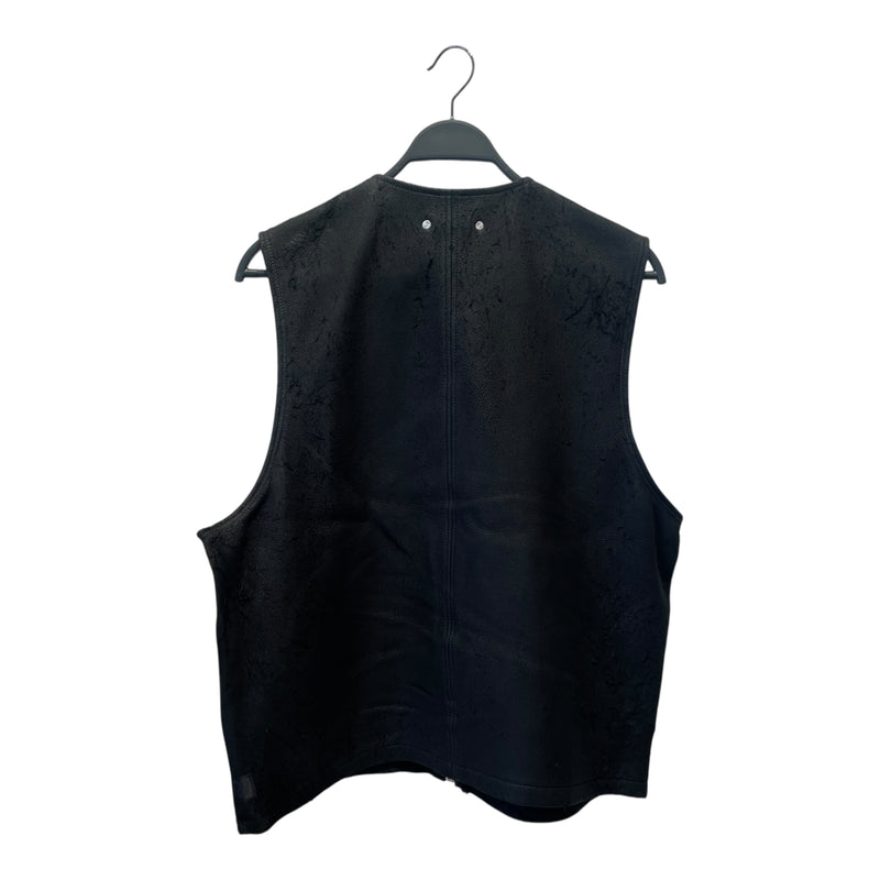 STUSSY/Vest/L/Suede/BLK/