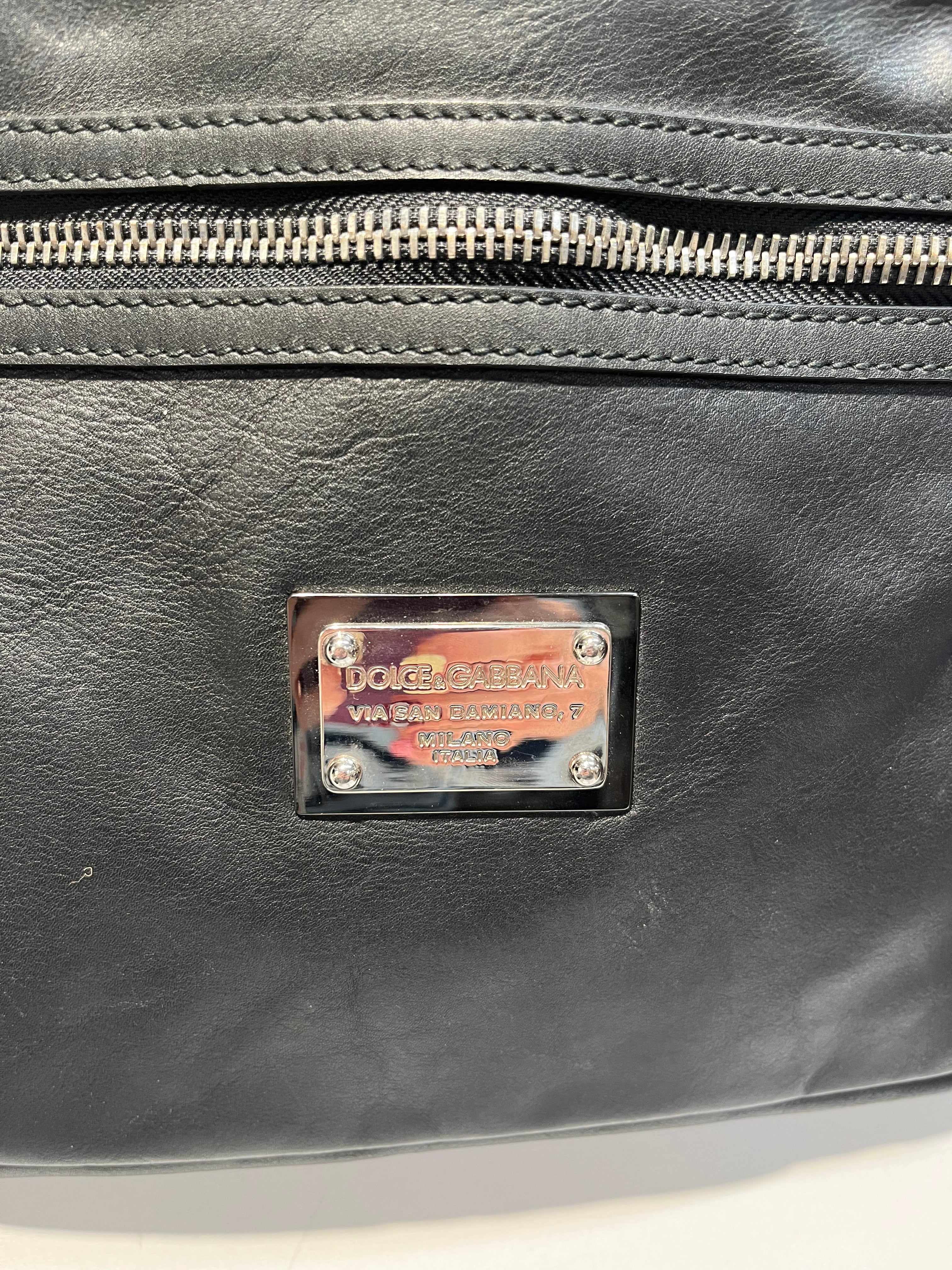 DOLCE&GABBANA/Cross Body Bag/Leather/BLK/ view 3