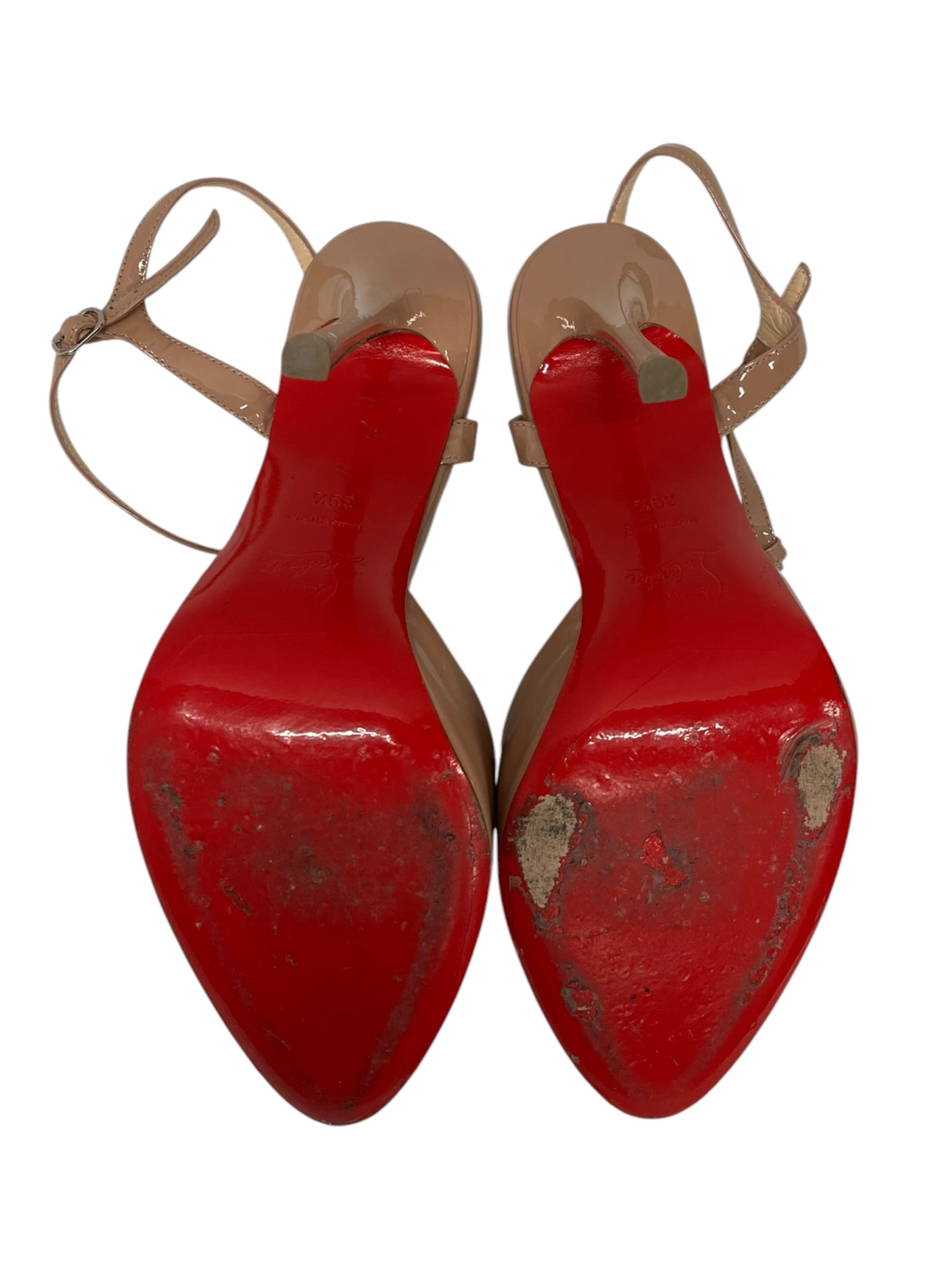 Christian Louboutin/Heels/EU 39.5/BEG/Red Bottom Beige Heels view 4