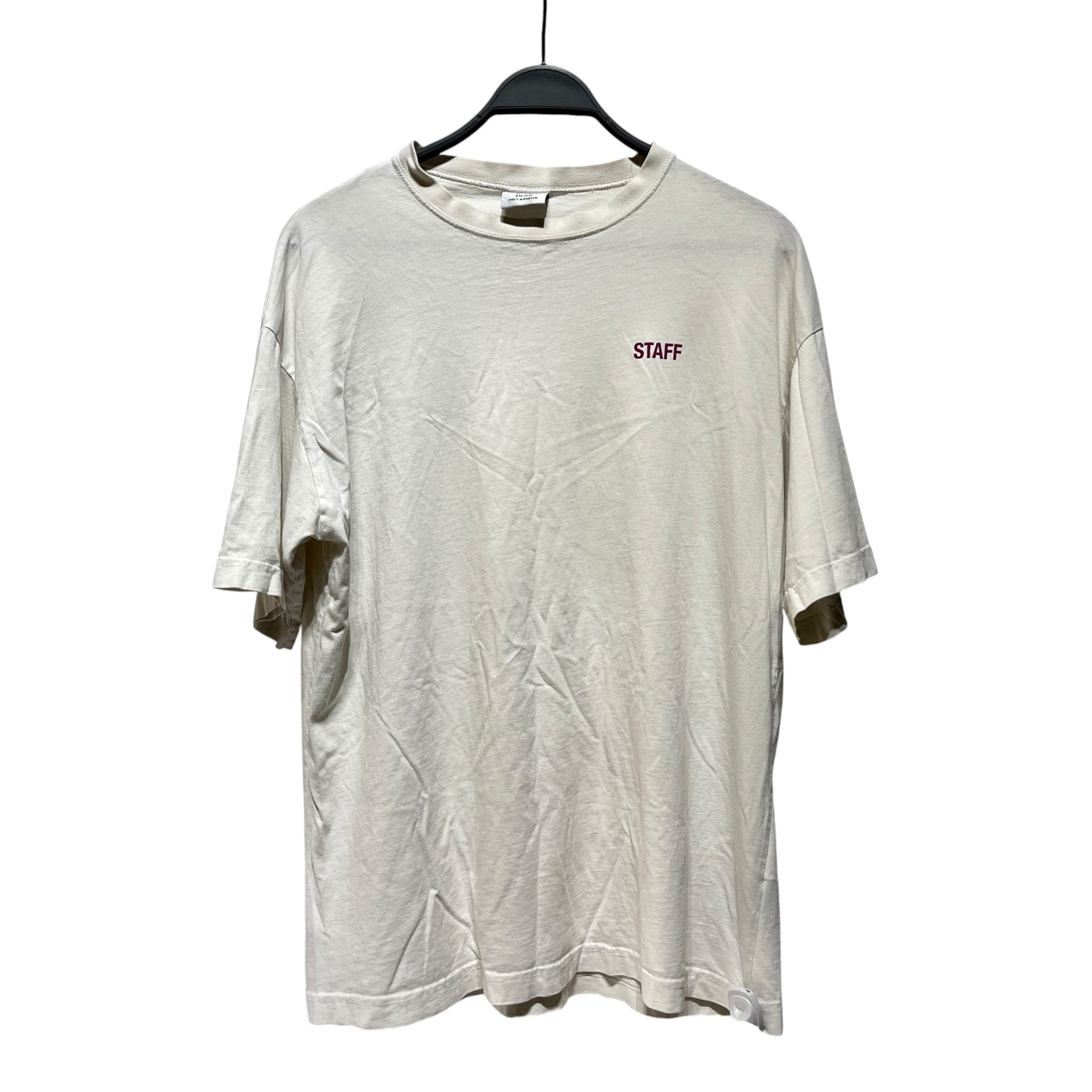 VETEMENTS/T-Shirt/XS/Cotton/WHT/STAFF view 1