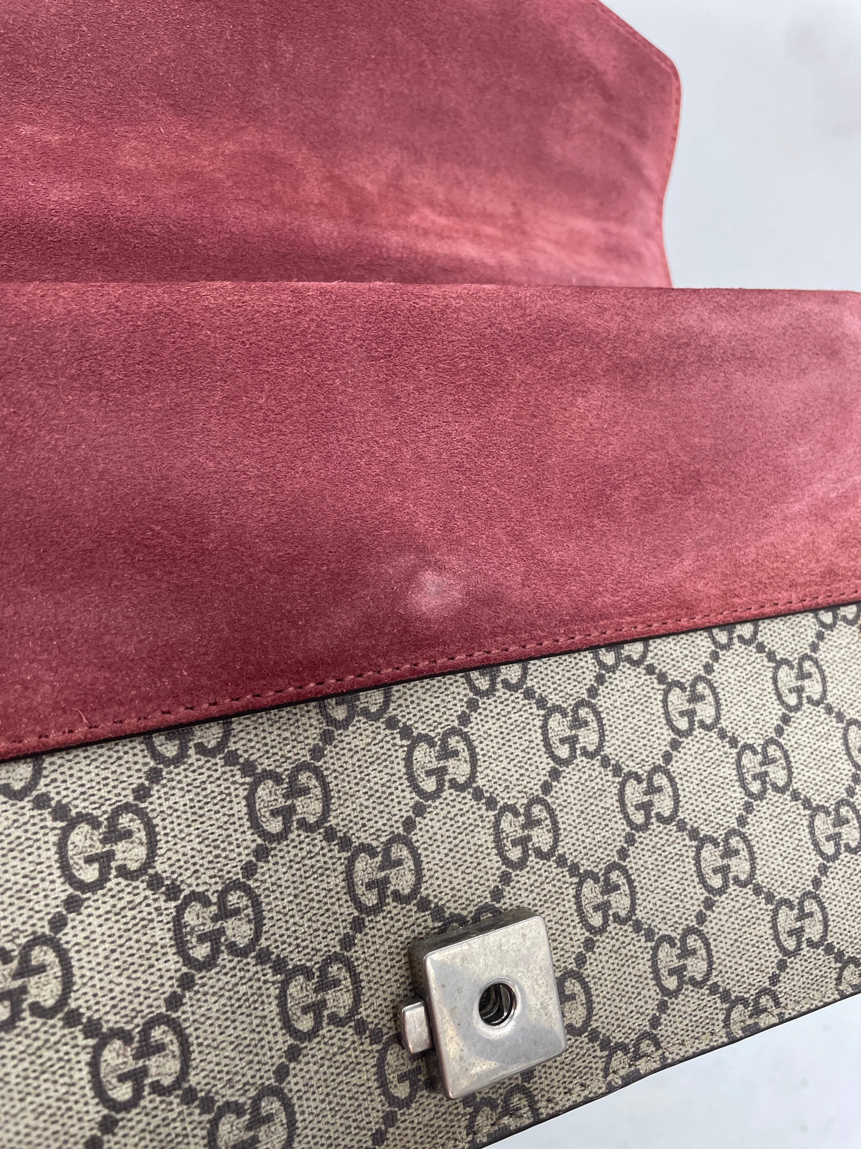 GUCCI/Bag/Monogram/Leather/CML/FLOWER PRINT/PNK SUEDE/SLVWARE view 9