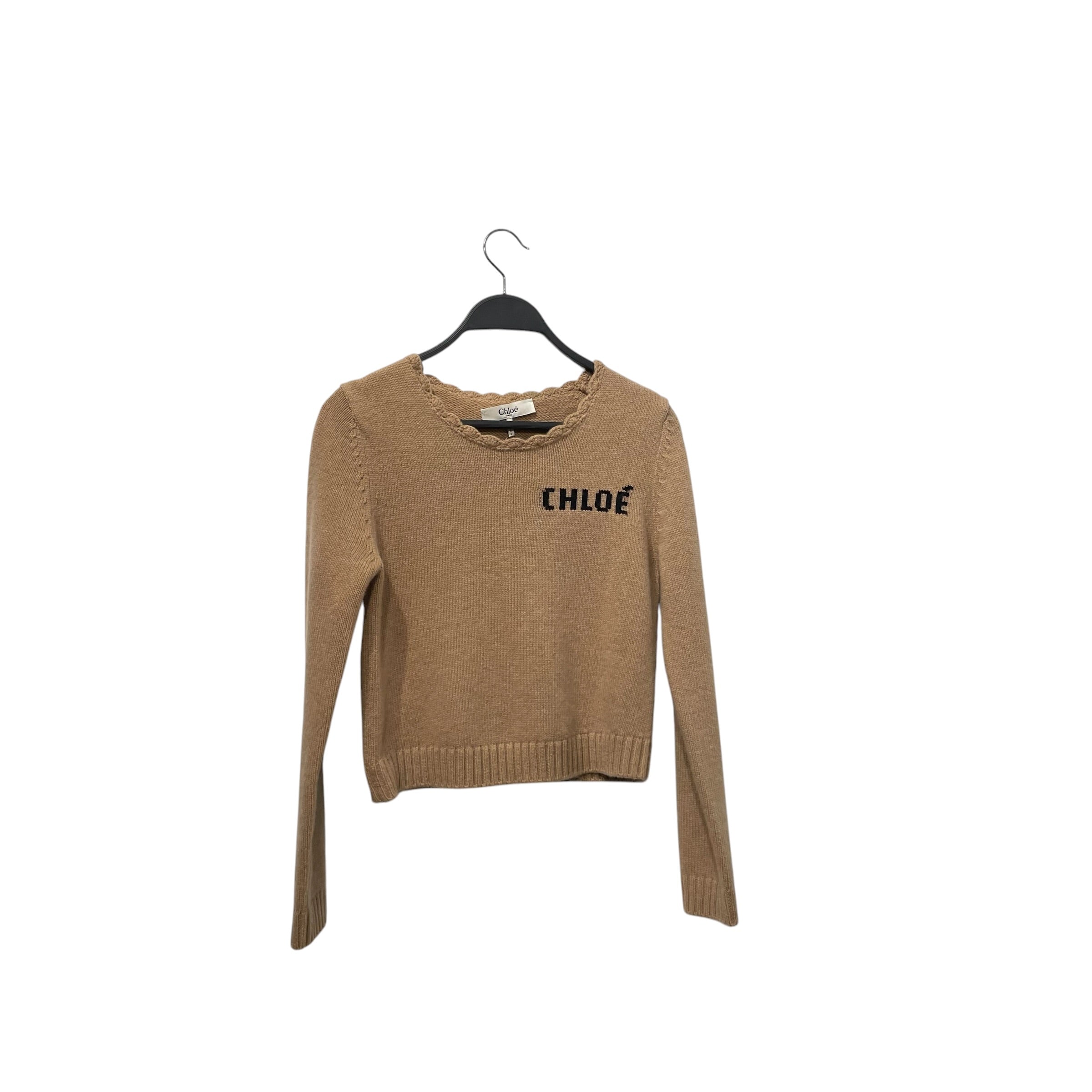 Chloe/Sweater/S/Wool/CML/chunky wool knit view 1