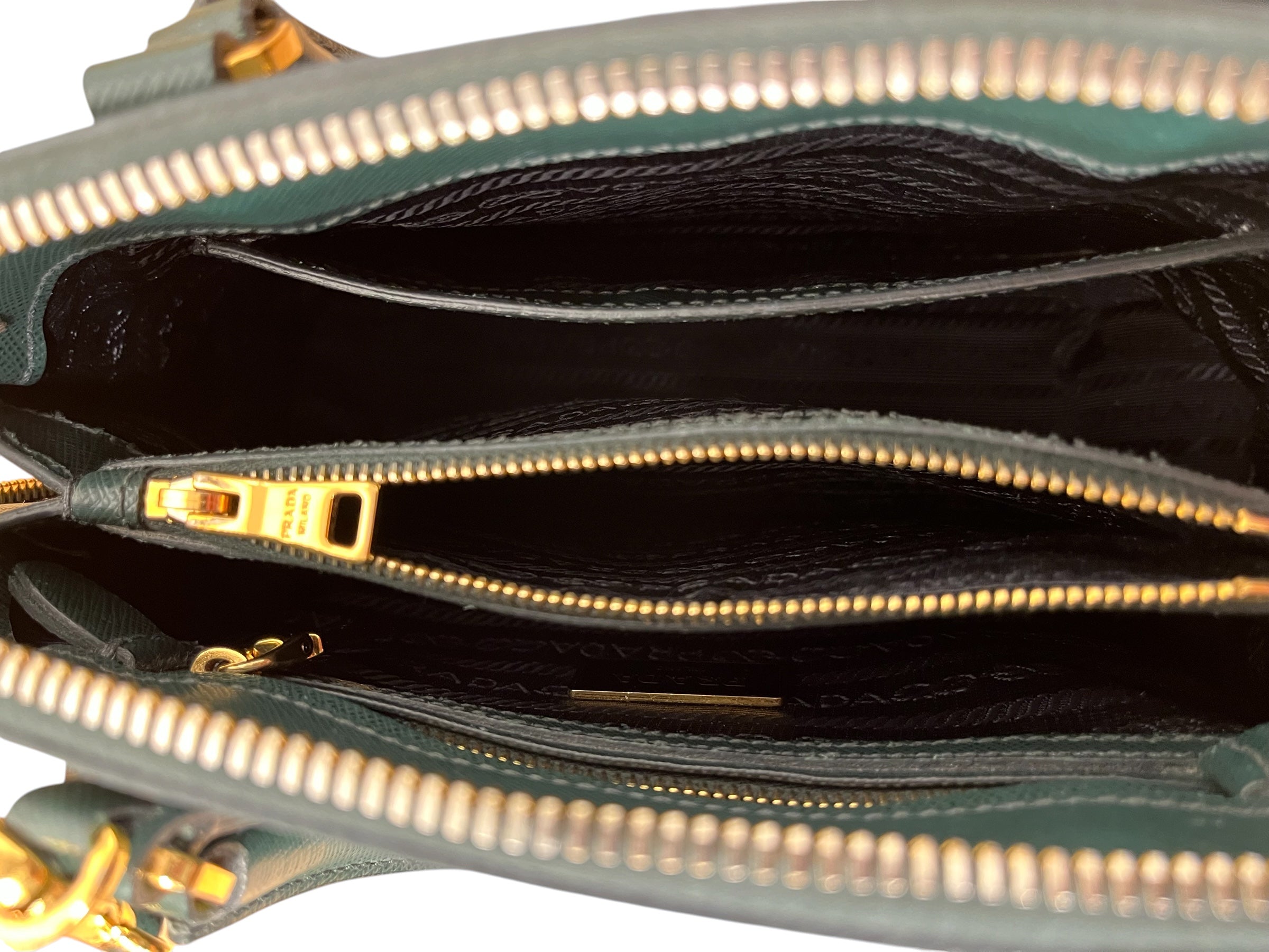 PRADA/Hand Bag/Leather/GRN/SAFFIANO EMERALD SML view 5