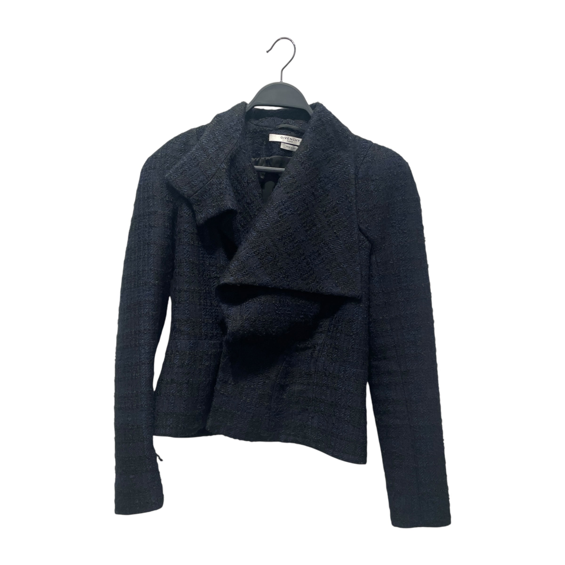 GIVENCHY/Tailored Jkt/38/Plaid/Acrylic/NVY/ view 1