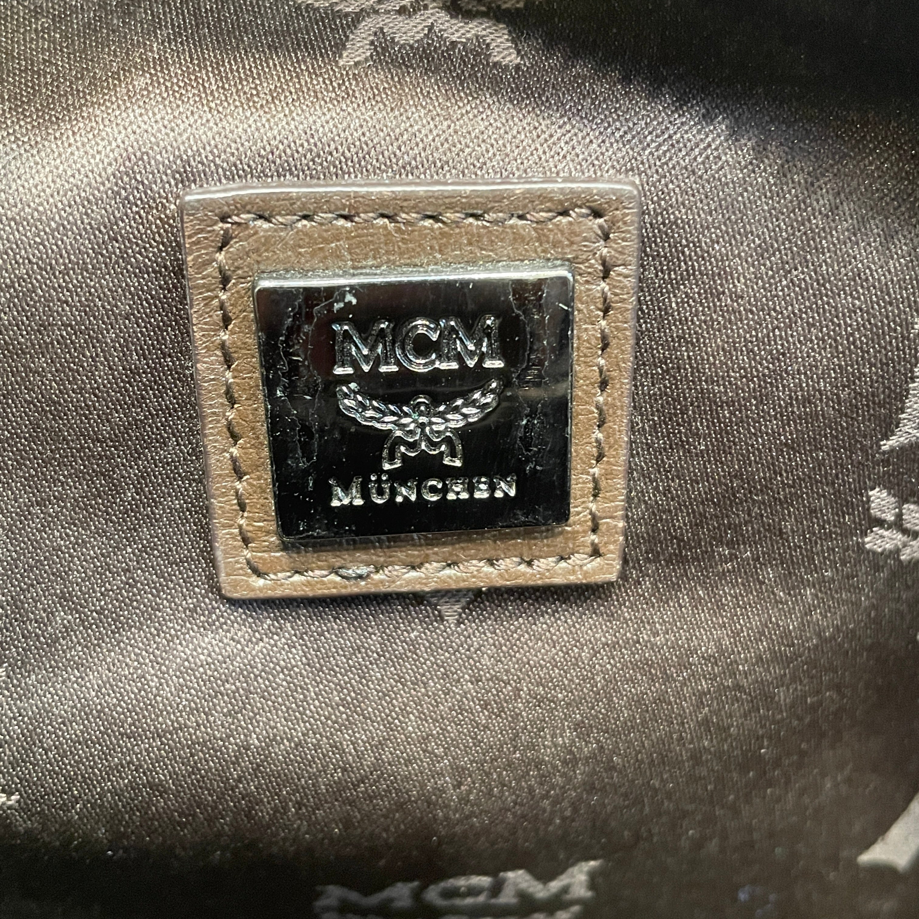 MCM/Bag/Monogram/Leather/BRW/brwn long strap view 4