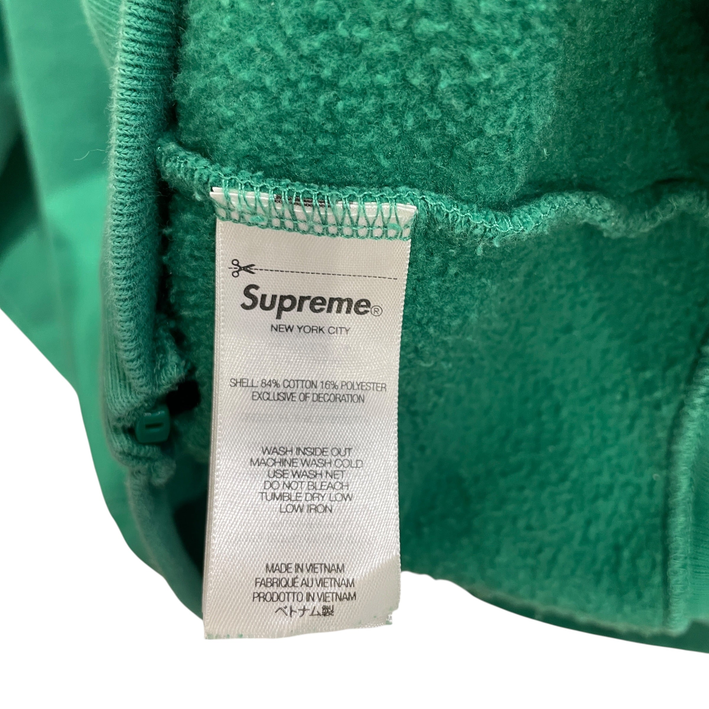 Supreme/Zip Up Hoodie/L/Cotton/GRN/ view 3