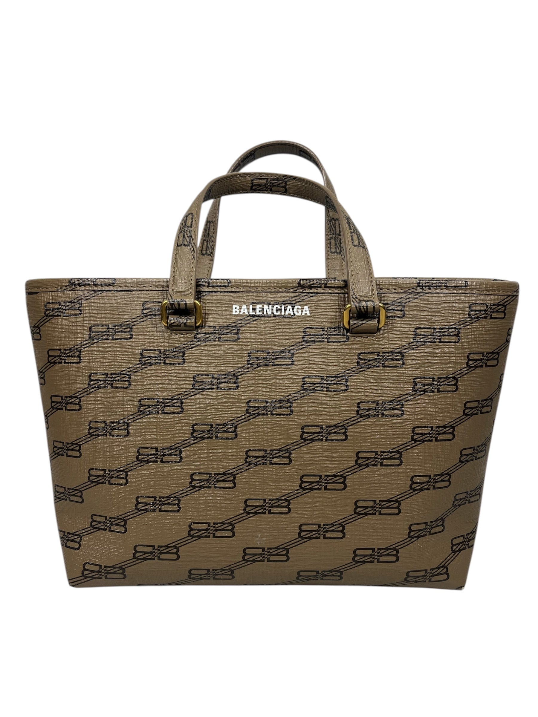 BALENCIAGA/Tote Bag/Monogram/Leather/CML/SIGNATURE EAST - WEST SHOPPER view 1