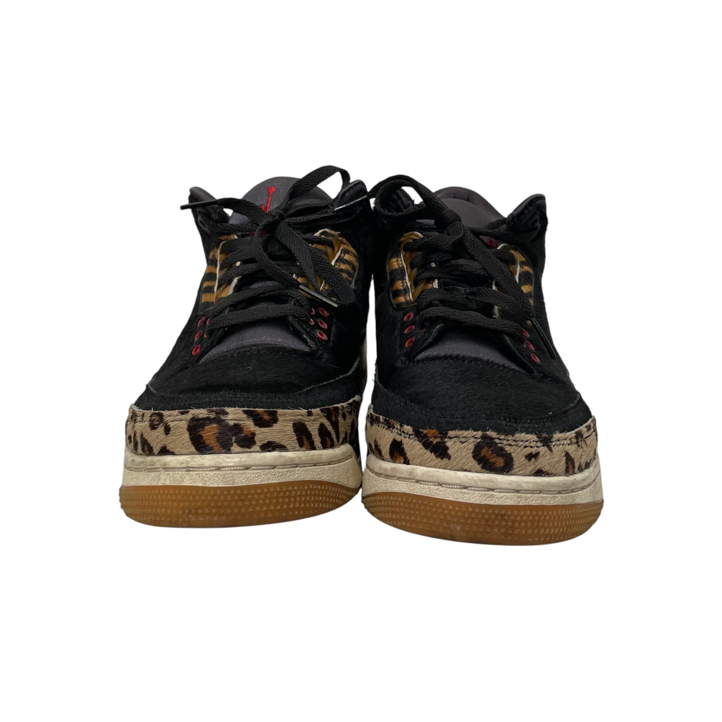 NIKE/Hi-Sneakers/US 8.5/Animal Pattern/Cotton/BRW/jordan 3 animal instinct view 3