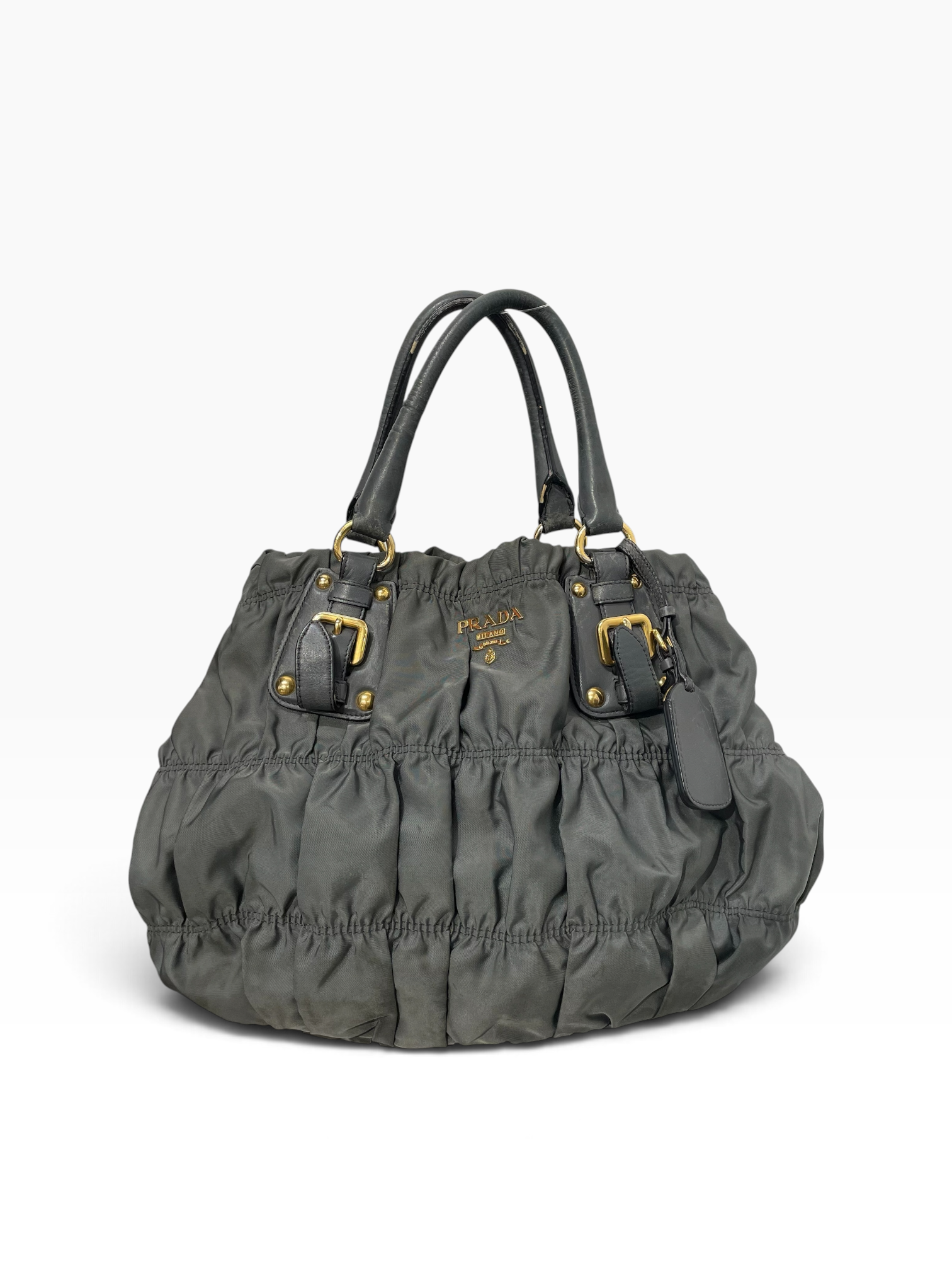 PRADA/Tote Bag/Nylon/GRY/TESSUTO TOTE view 1