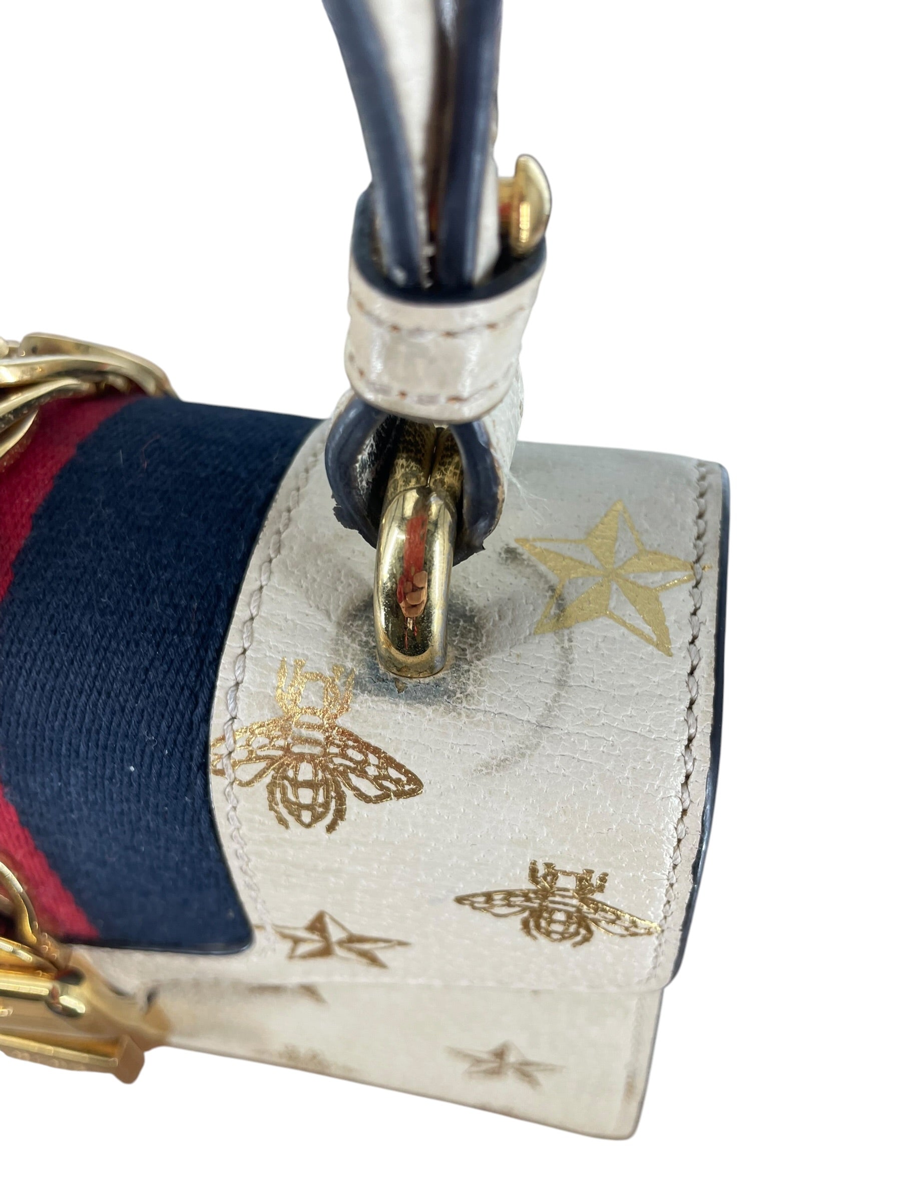 GUCCI/Cross Body Bag/All Over Print/Leather/CRM/SYLVIE BEE STAR PRINT 470270 4 view 9