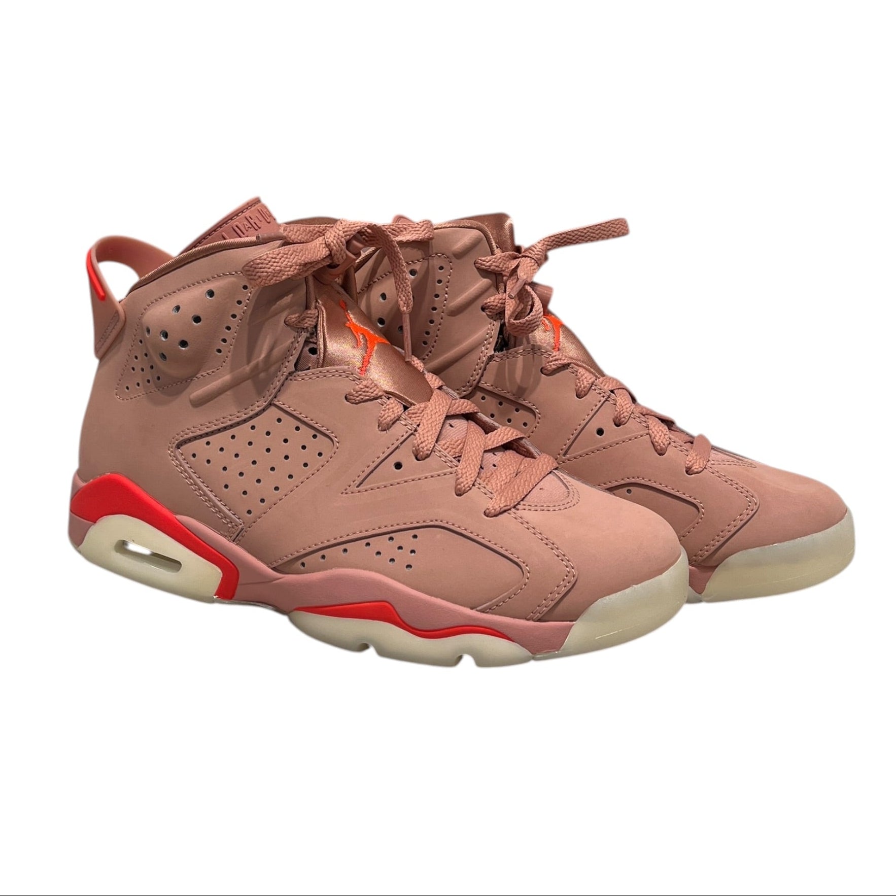 JORDAN BRAND/Hi-Sneakers/US 8.5/Suede/PNK/aleali may jordan 6 view 1