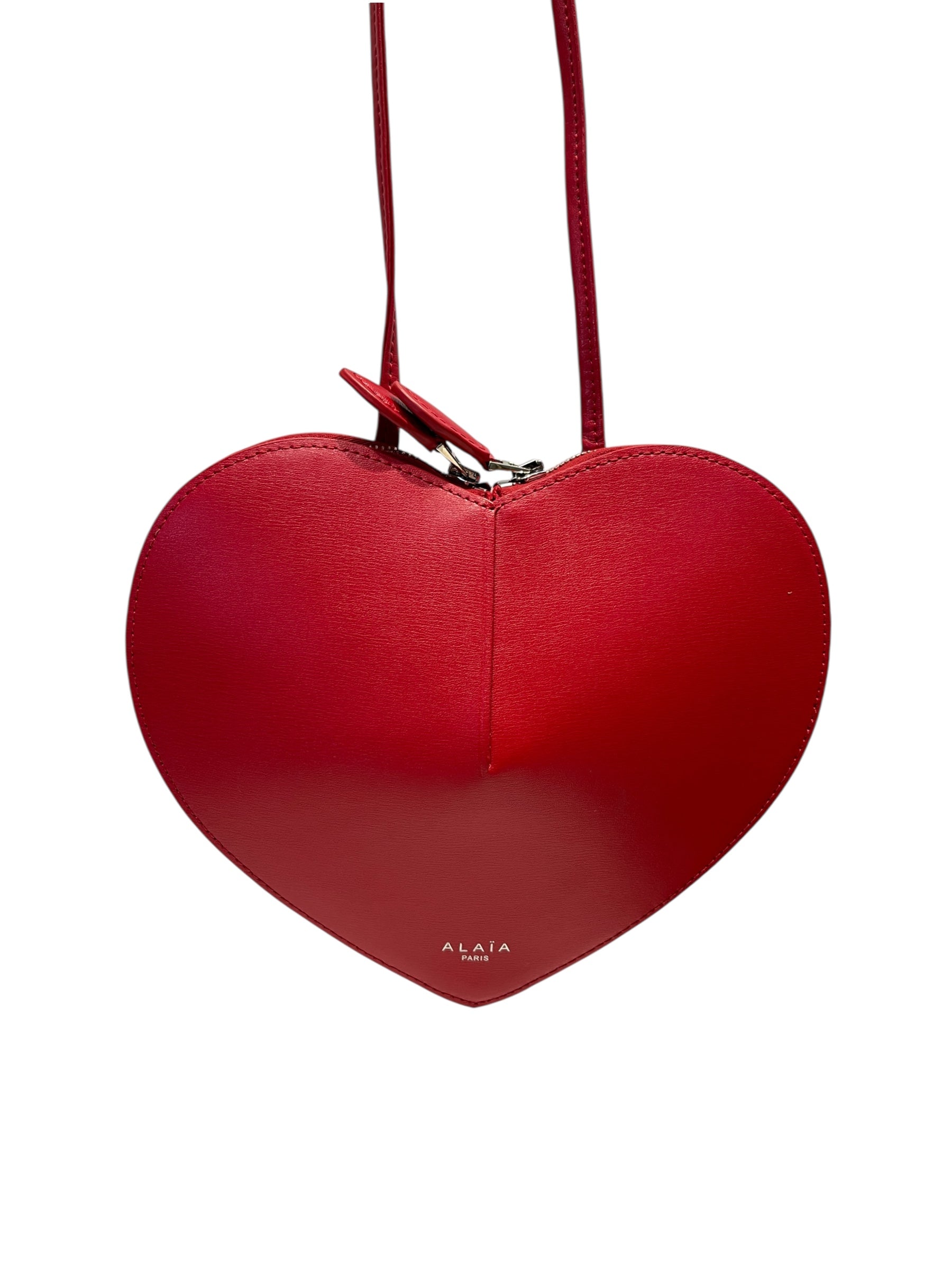 ALAIA/Cross Body Bag/S/Leather/RED/HEARTSHAPED view 2