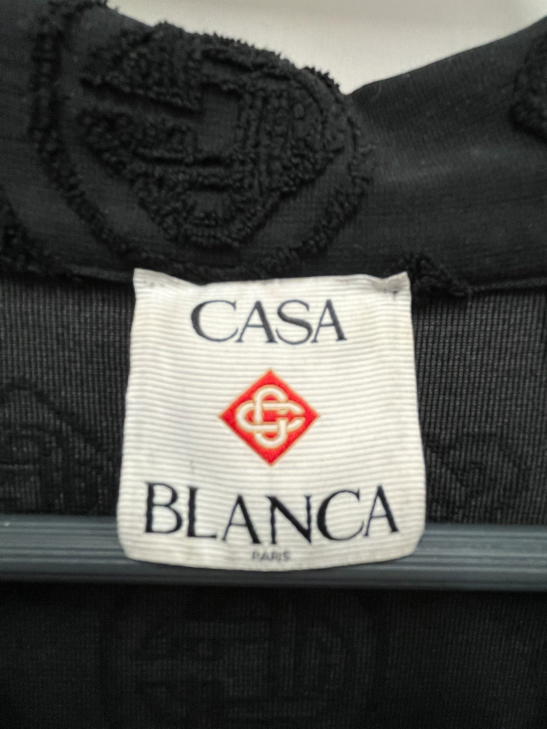 CASABLANCA/SS Shirt/XL/Cotton/BLK/Monogram/TOWELLING, as is view 3