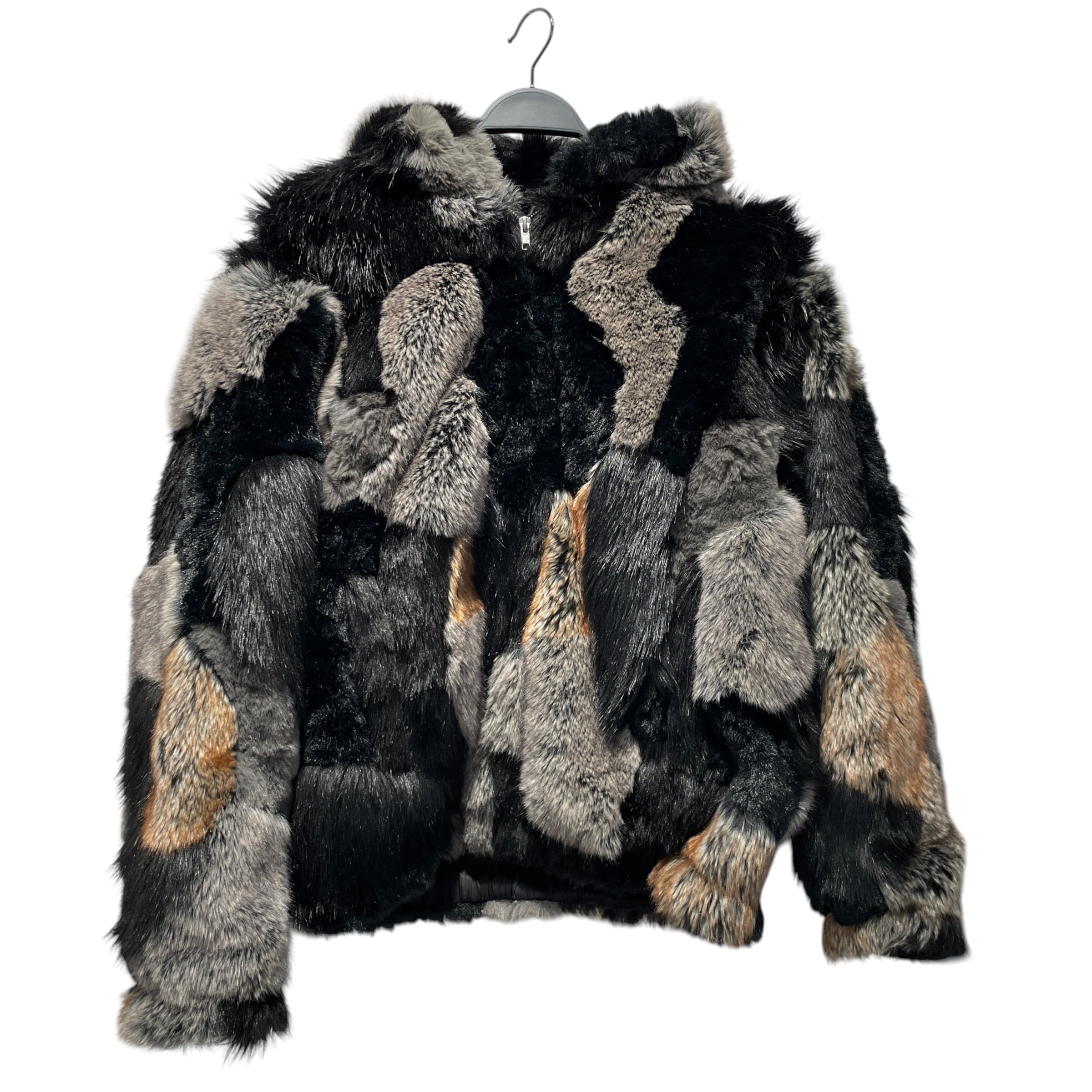 Supreme/Jacket/M/Faux Fur/MLT/windstopper patchwork hooded view 1