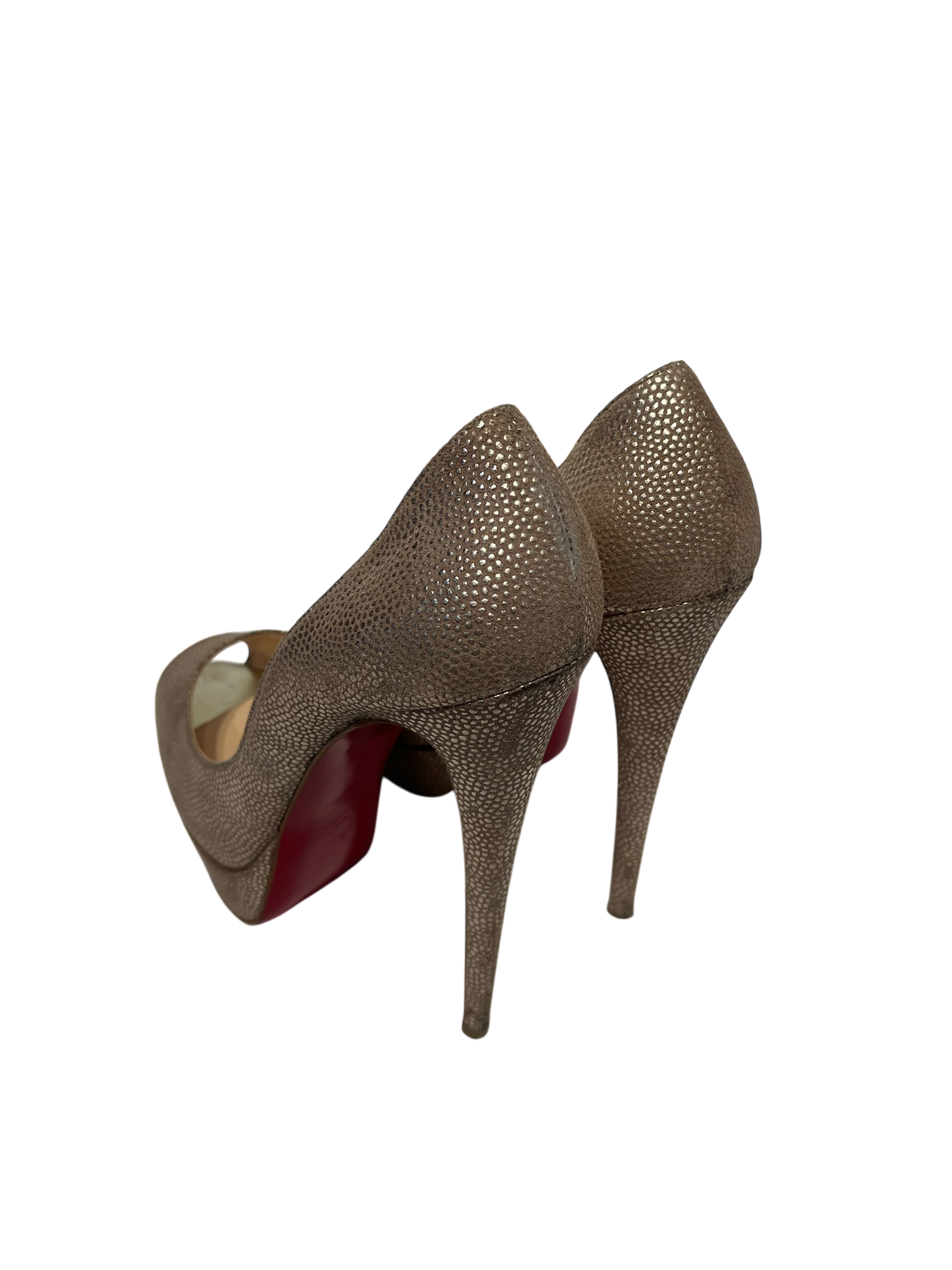 Christian Louboutin/Heels/EU 39.5/GLD/ view 3