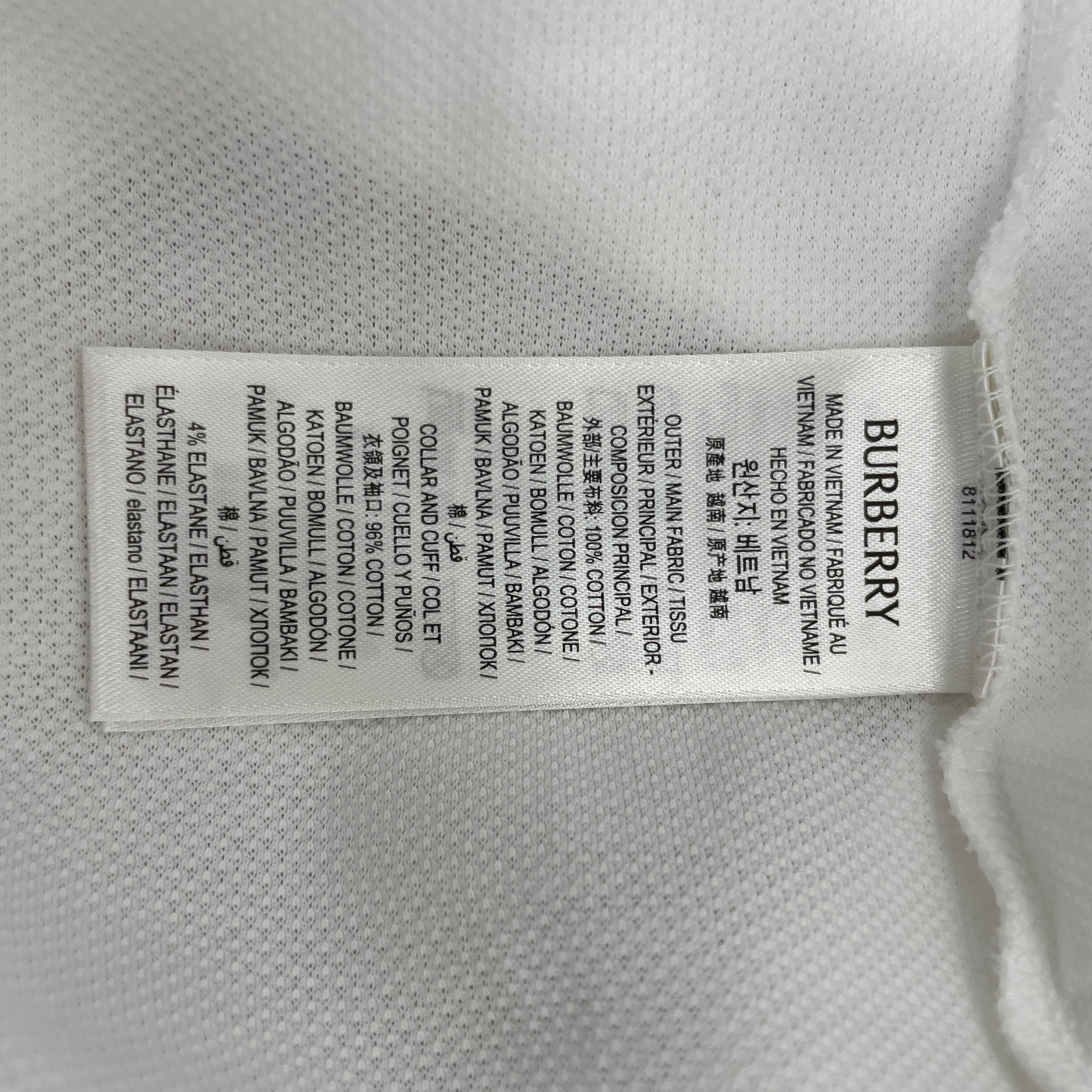 BURBERRY/Polo Shirt/XXXL/Cotton/WHT/hartford polo view 4