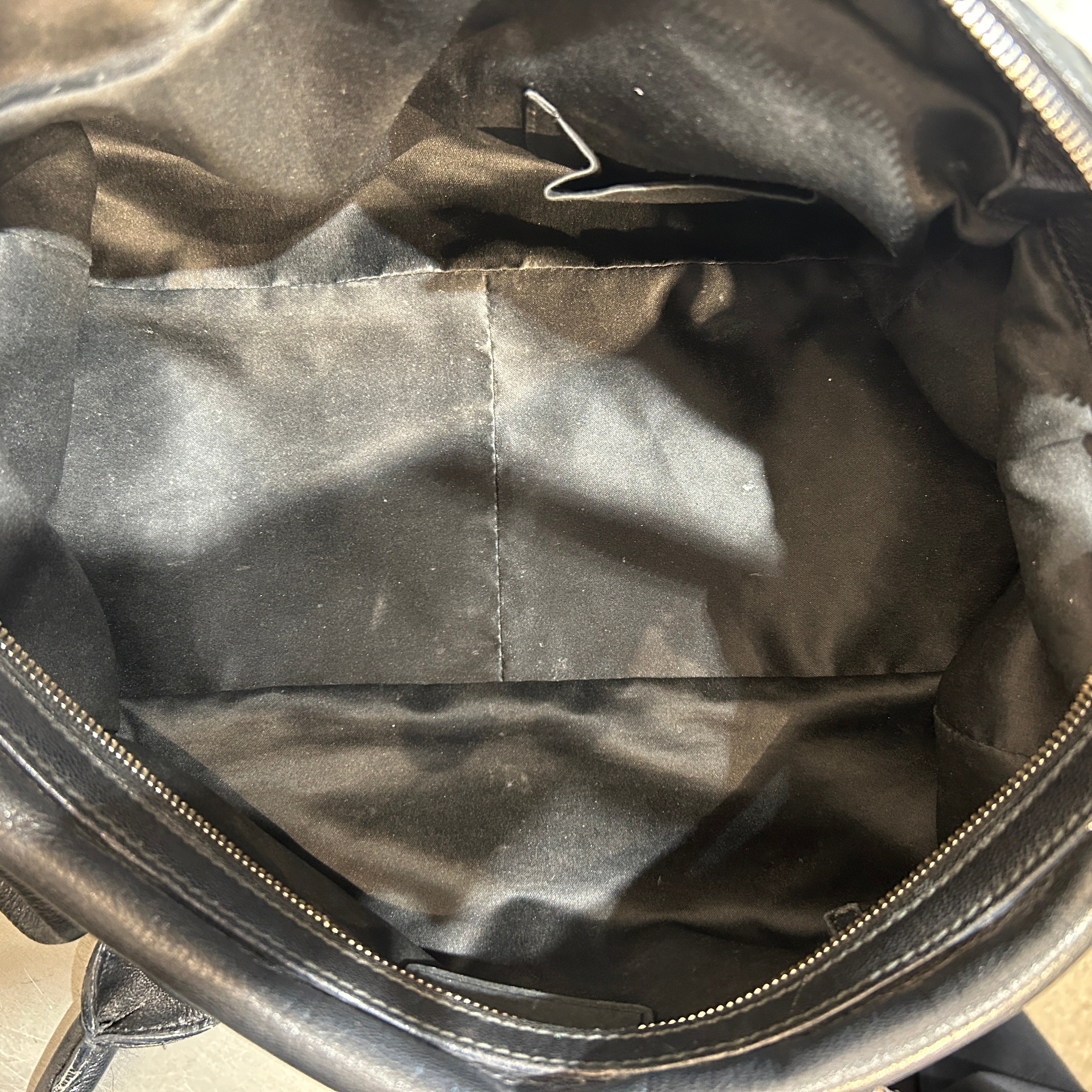 YVES SAINT LAURENT/Hand Bag/Leather/BLK/Muse Bowler view 4