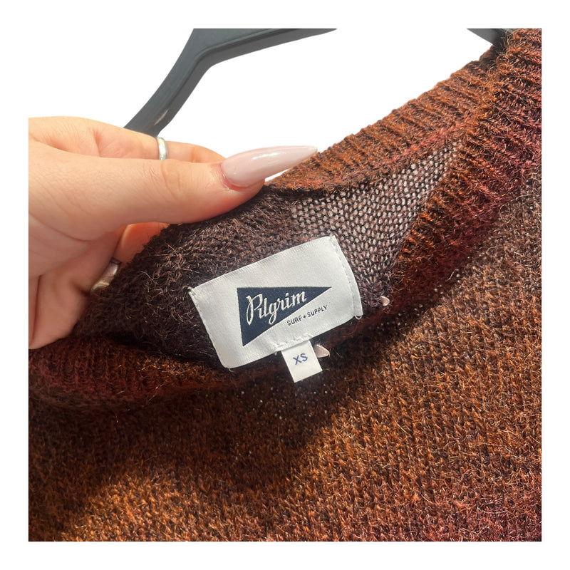 Pilgrim SURF+SUPPLY/Sweater/XS/Mohair/MLT/GRADIENT BRW/PNK/ORG/PPL