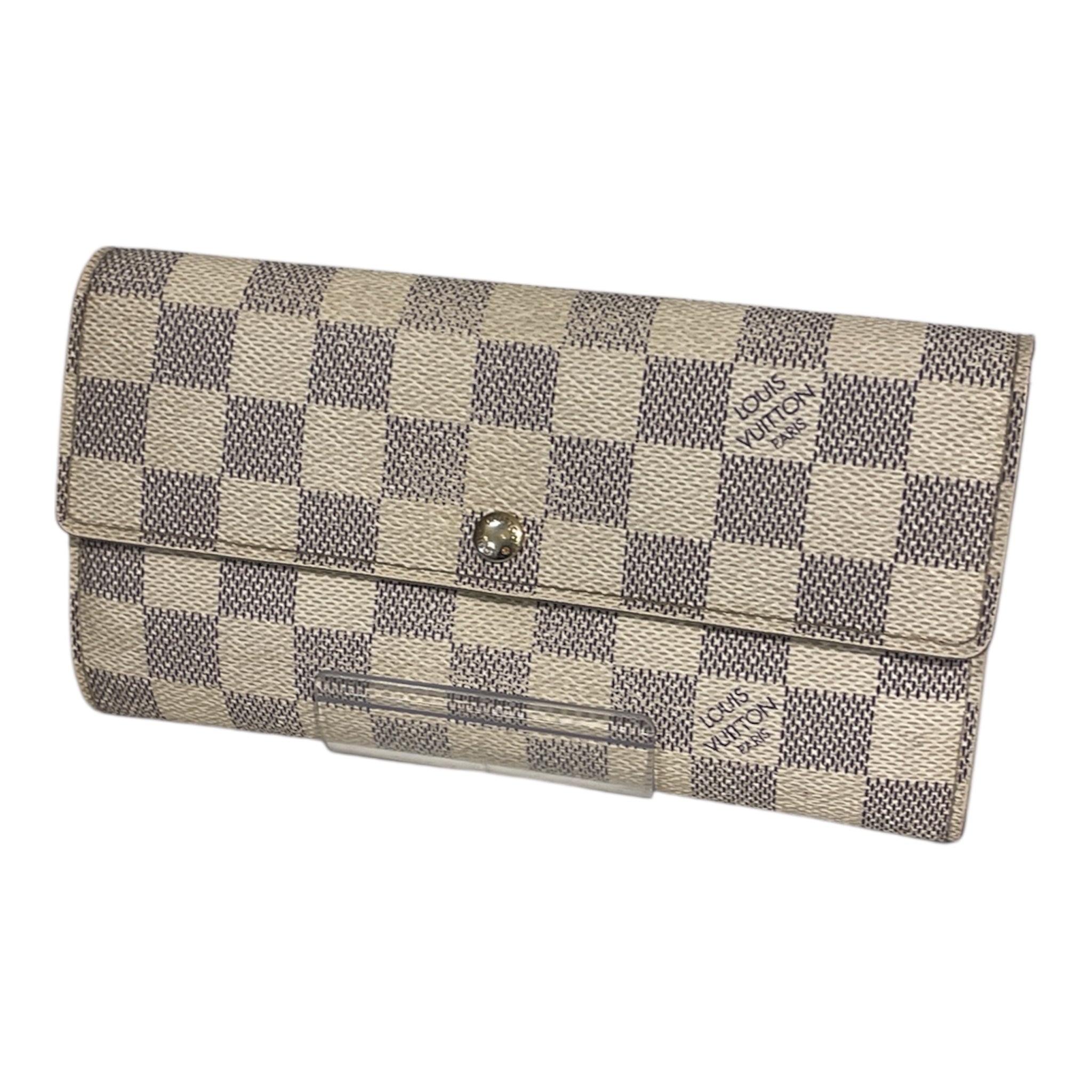 LOUIS VUITTON/Long Wallet/All Over Print/WHT/lv damier azur mi3057 view 1