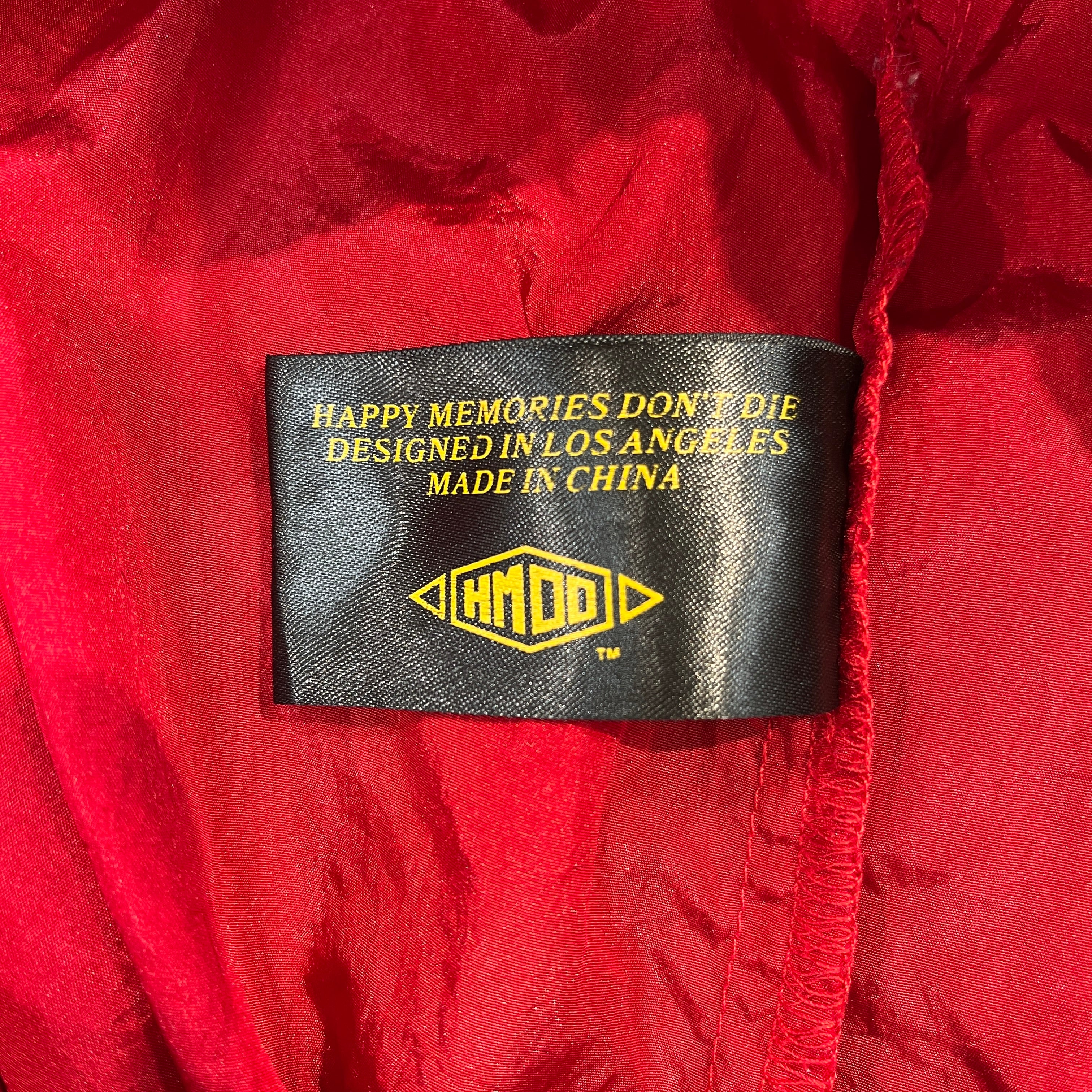 HMDD(Happy Memories Don't Die)/Pants/Nylon/RED/HMDD ON Leg view 3