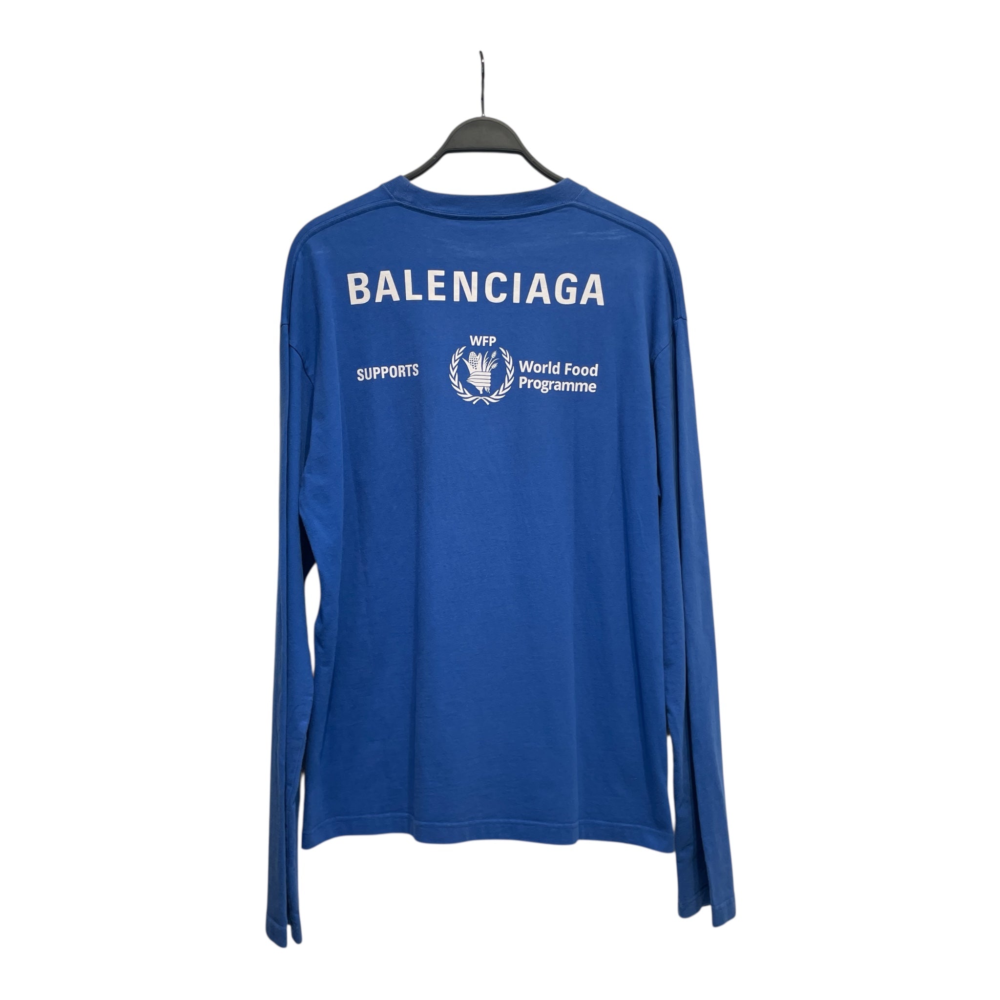 BALENCIAGA/T-Shirt/L/Cotton/BLU/food programme view 2