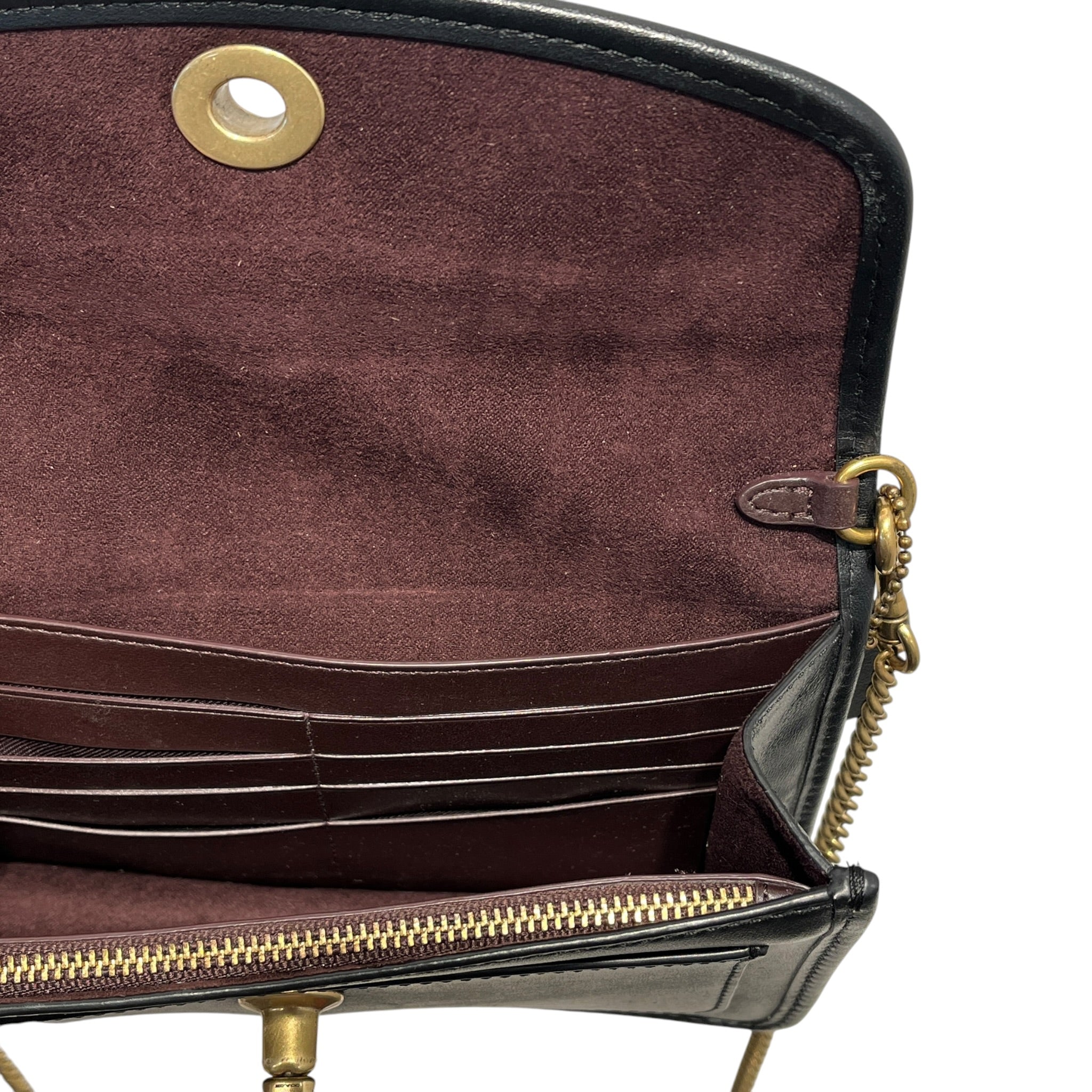 COACH/Cross Body Bag/Leather/BLK/Tea Rose Turn Lock Parker Lthr view 6