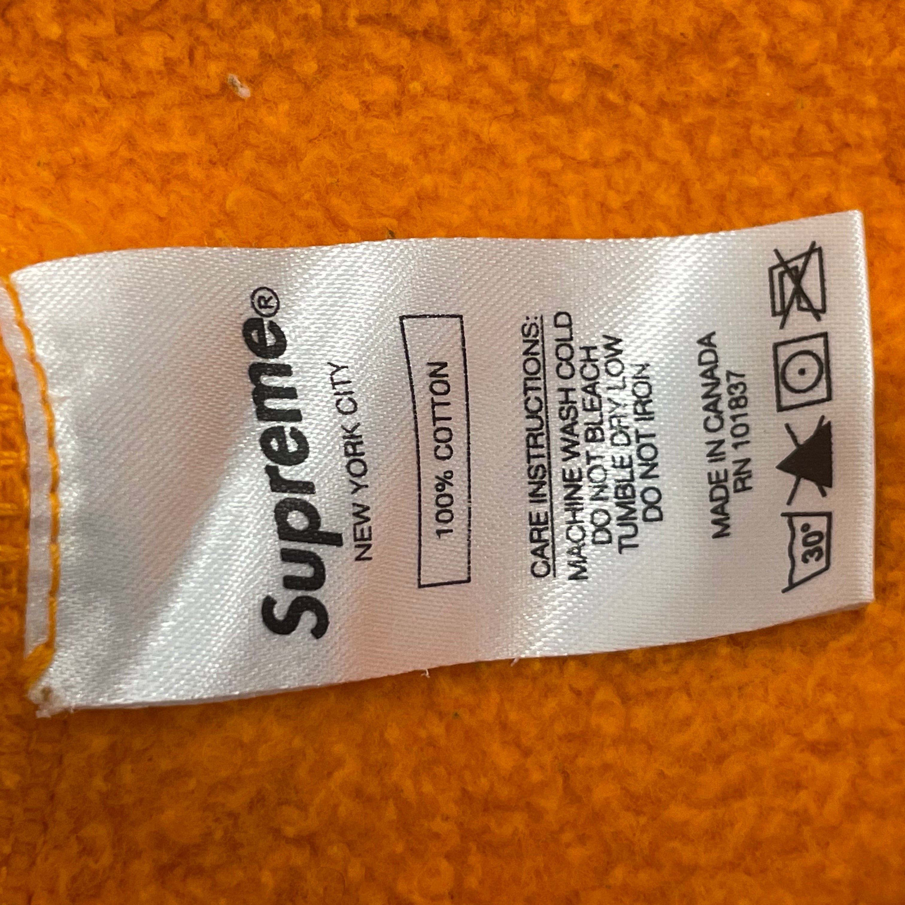 Supreme/Hoodie/L/Cotton/ORN/ view 4