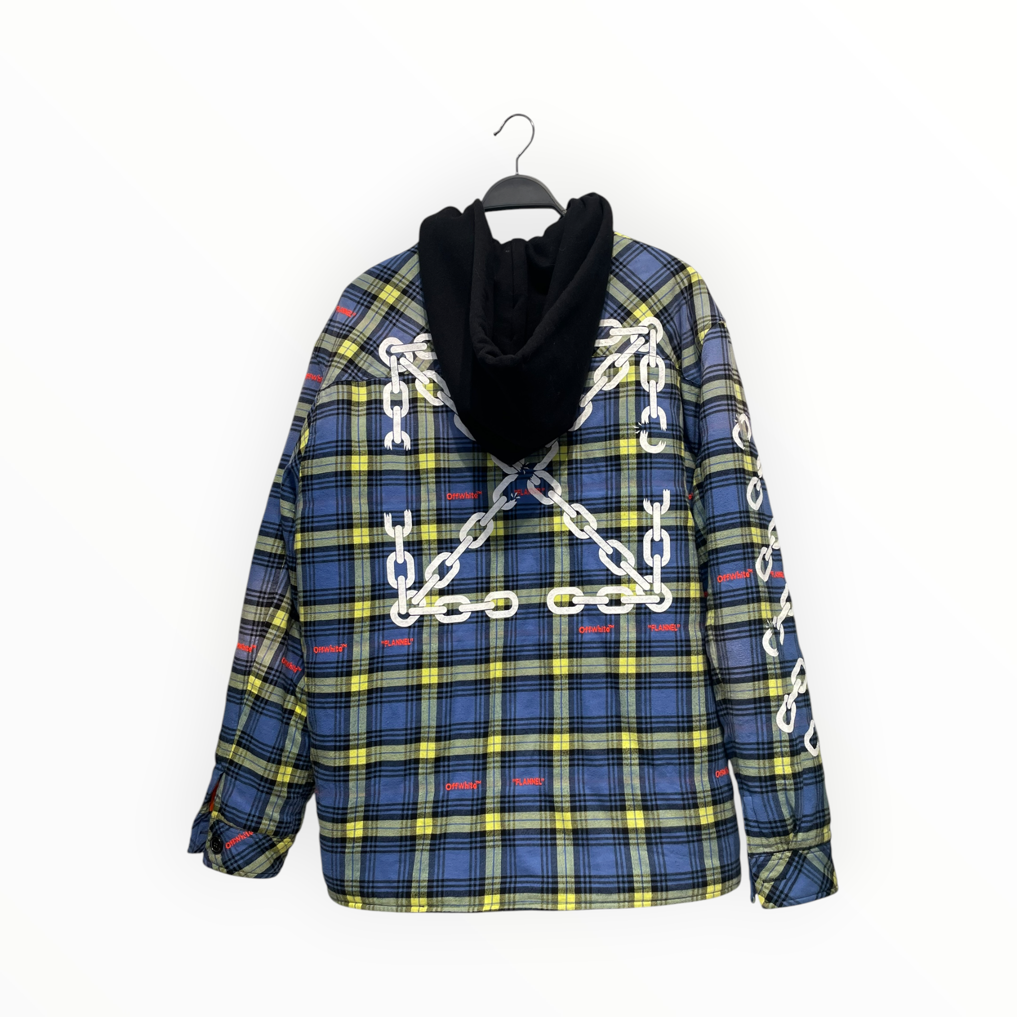 OFF-WHITE/Jacket/M/Cotton/BLU/Plaid/flannel chain jacket view 2