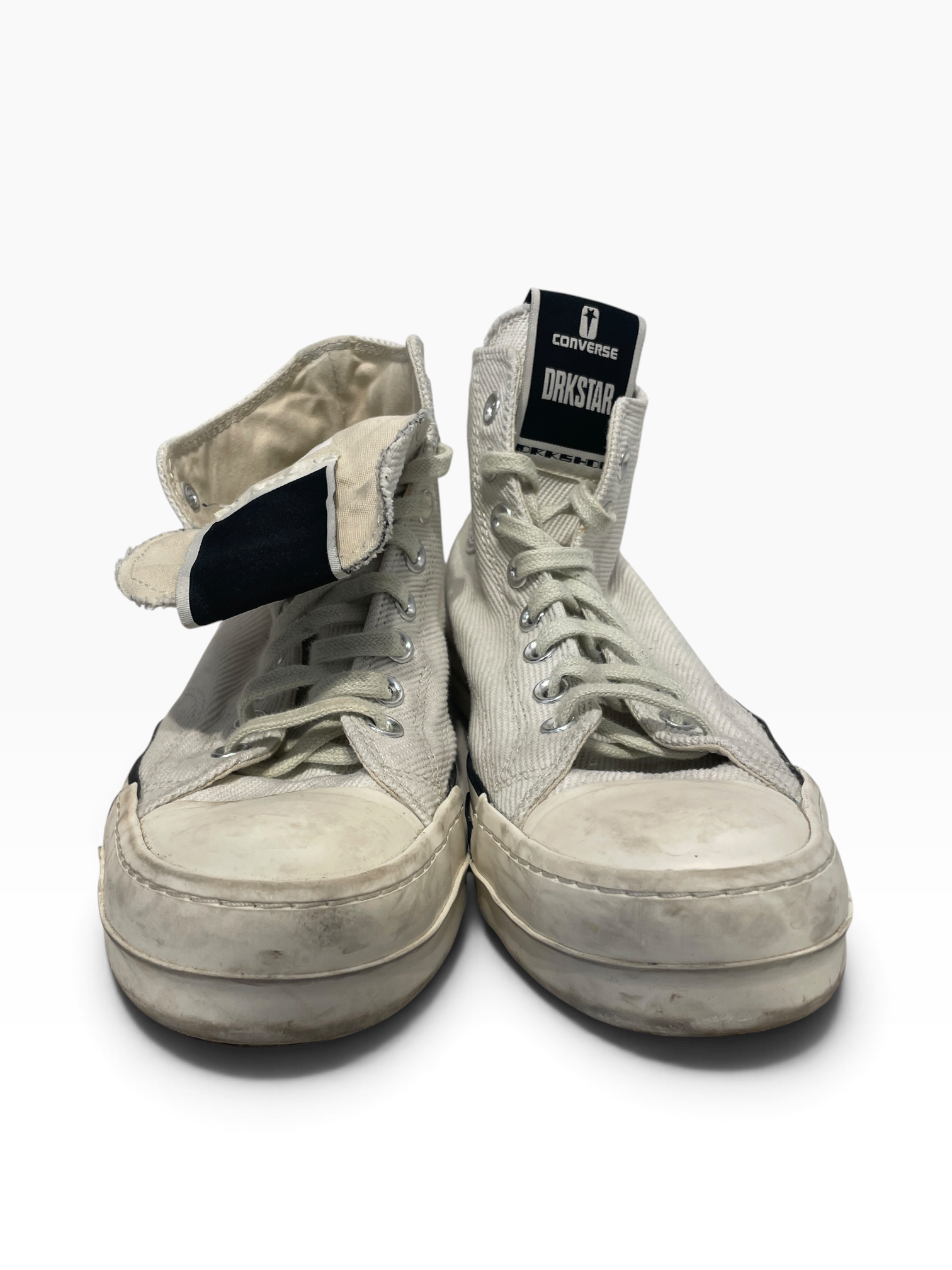 CONVERSE/Rick Owens/Hi-Sneakers/US 8/Cotton/WHT/ view 3