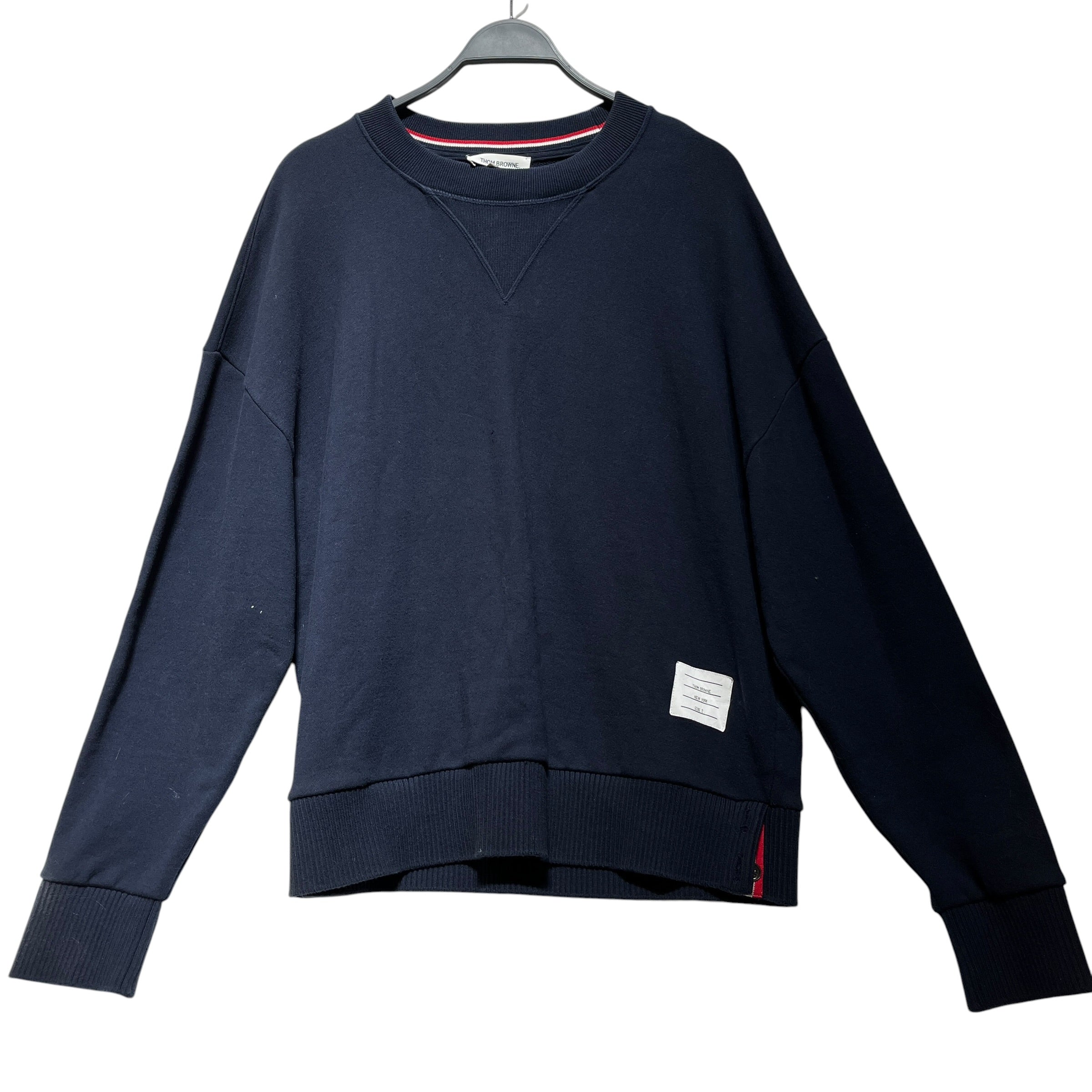 THOM BROWNE. NEW YORK/Sweatshirt/L/Cotton/NVY/Pullover/ view 1
