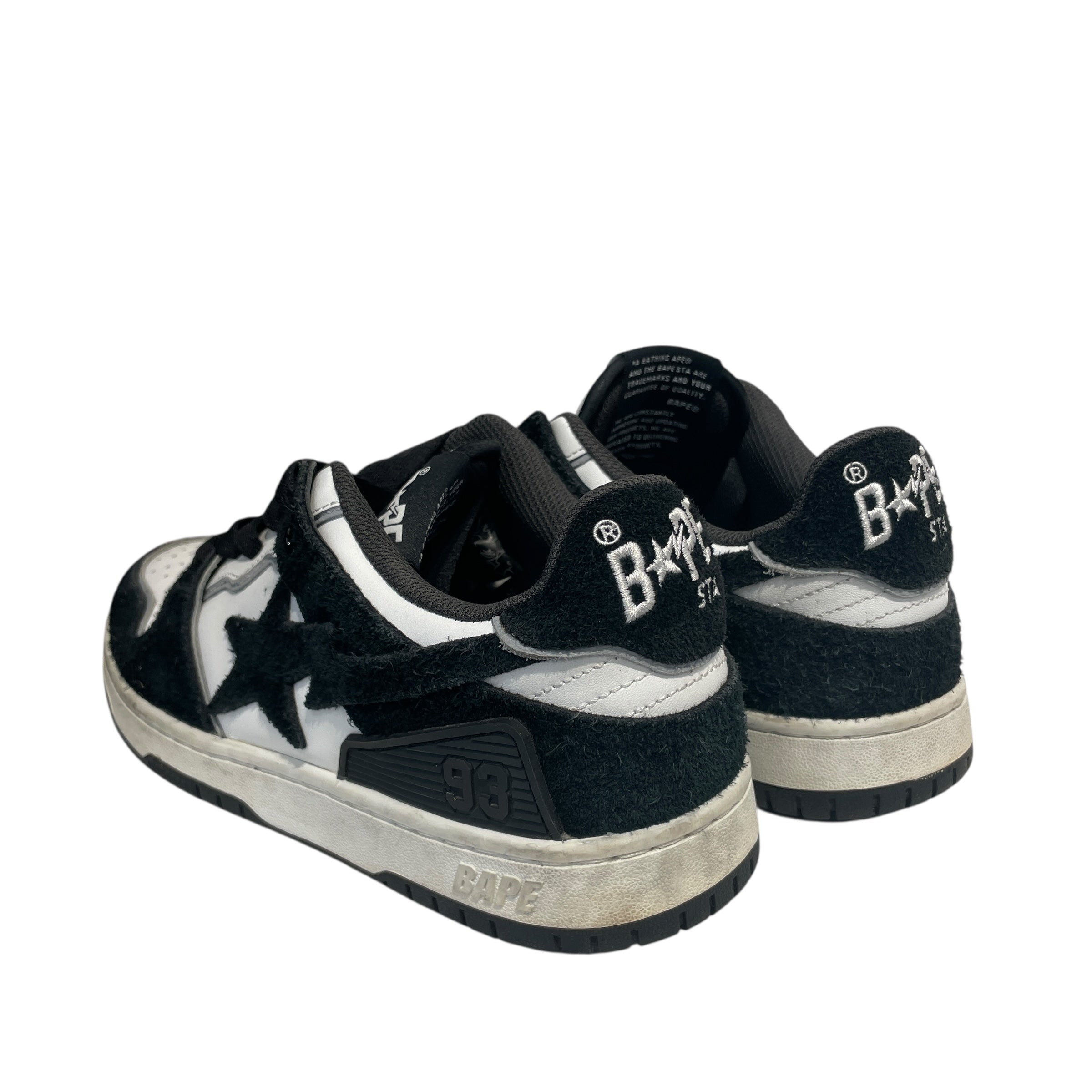 BAPE STA!/Low-Sneakers/US 8/Leather/WHT/ view 2