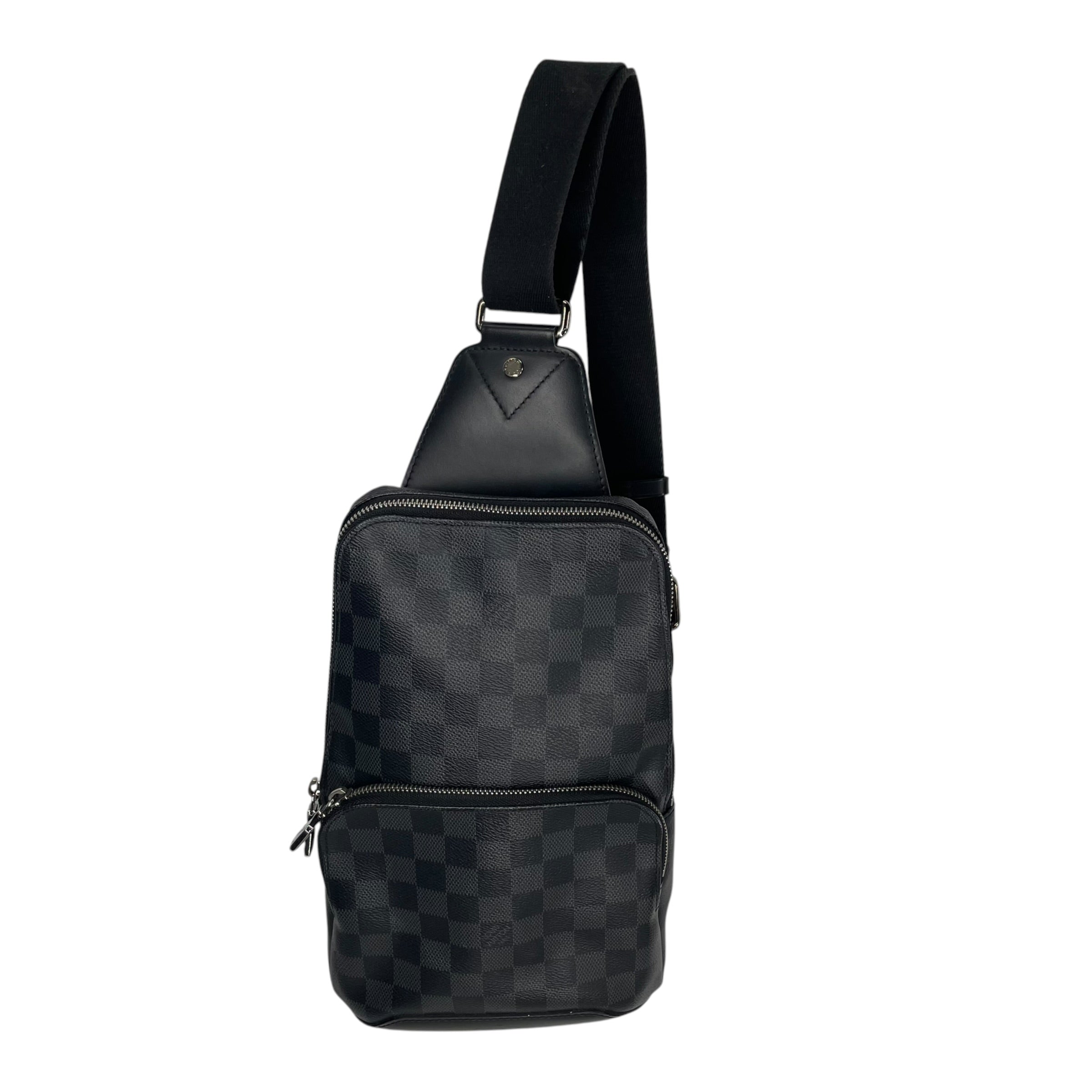 LOUIS VUITTON/Cross Body Bag/BLK/DAMIER CANVAS AVENUE SLING BAG view 1