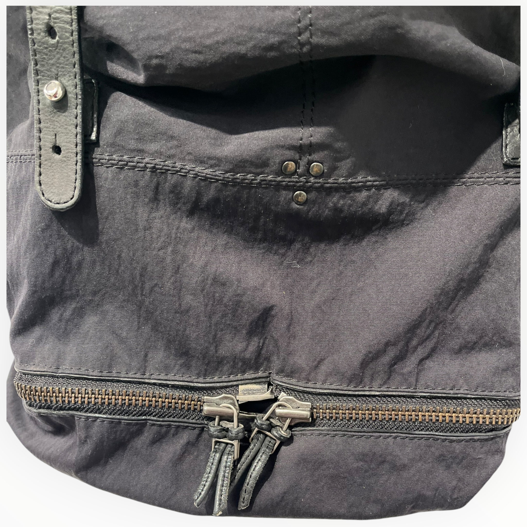 Jerome Dreyfuss/Backpack/Nylon/BLK/BOTTOM ZIP FLAP CLOSURE PIERRE view 4