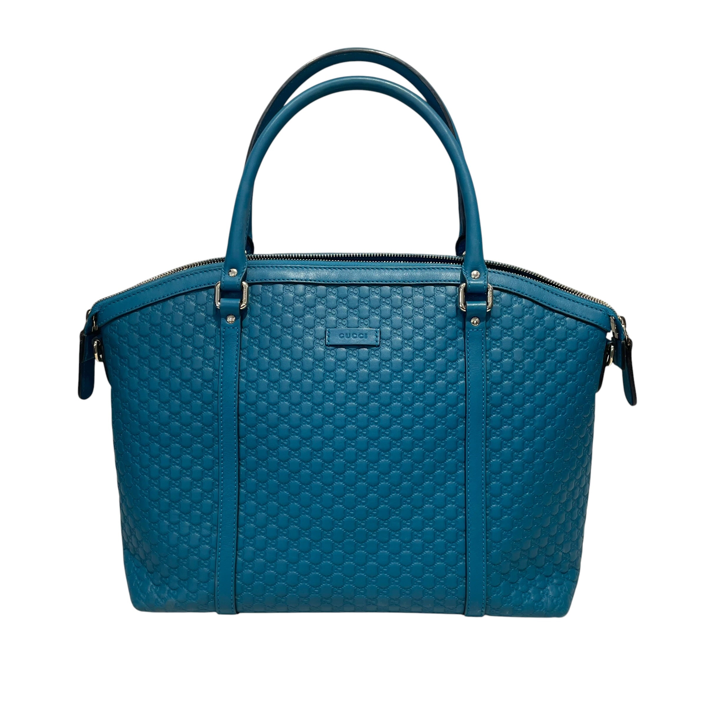 GUCCI/Tote Bag/Monogram/Leather/BLU/Microguccissima Large Joy Tote view 1
