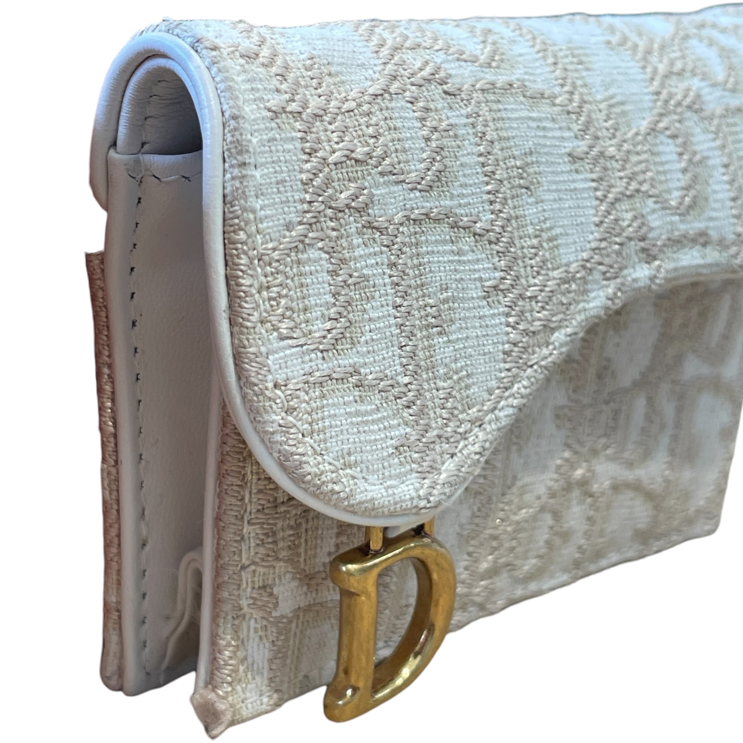 Christian Dior/Coin Wallet/All Over Print/Cotton/CRM/L's/SADDLE BLOOM JACQUARD view 6