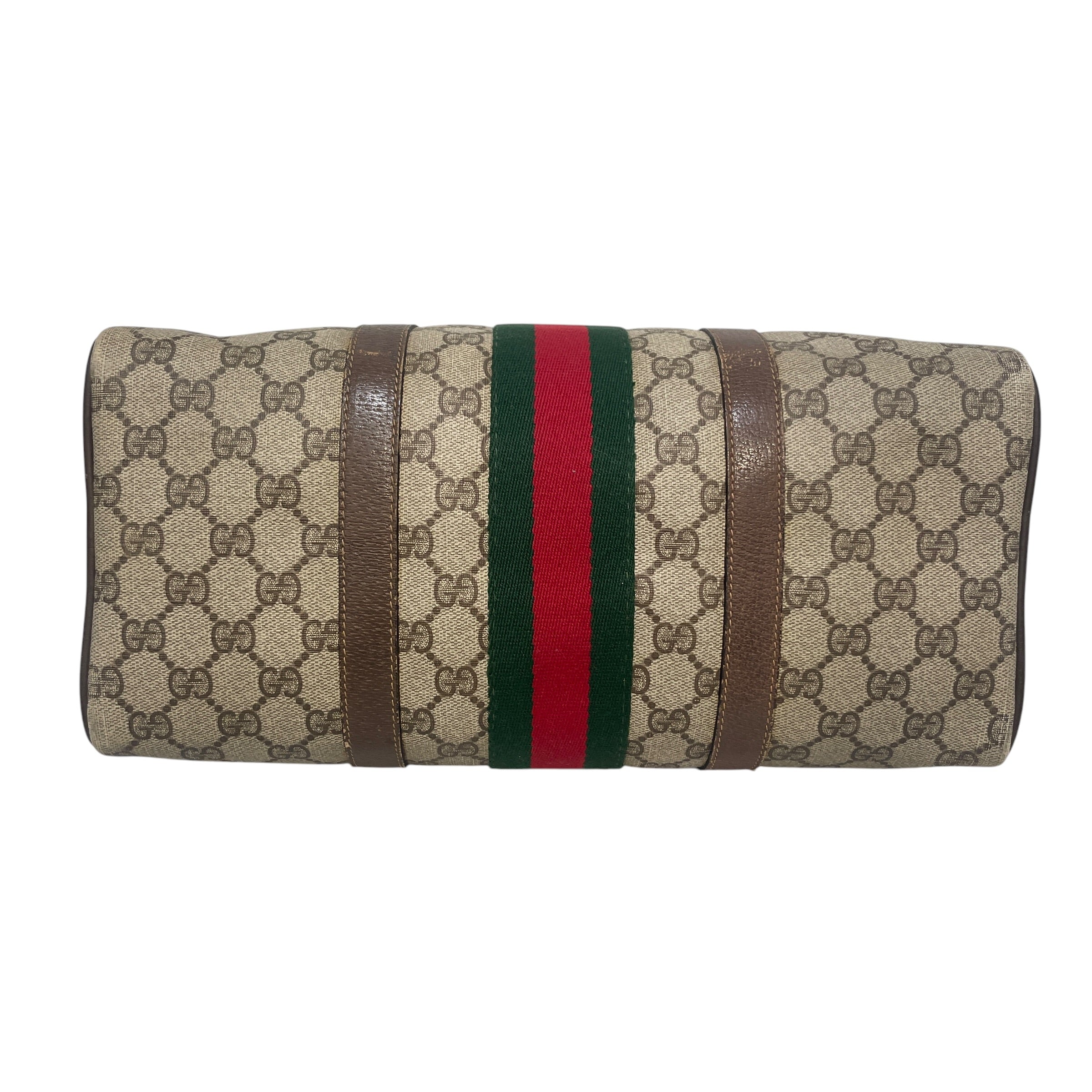 GUCCI/Boston Bag/Monogram/Leather/BRW/GG Monogram view 3